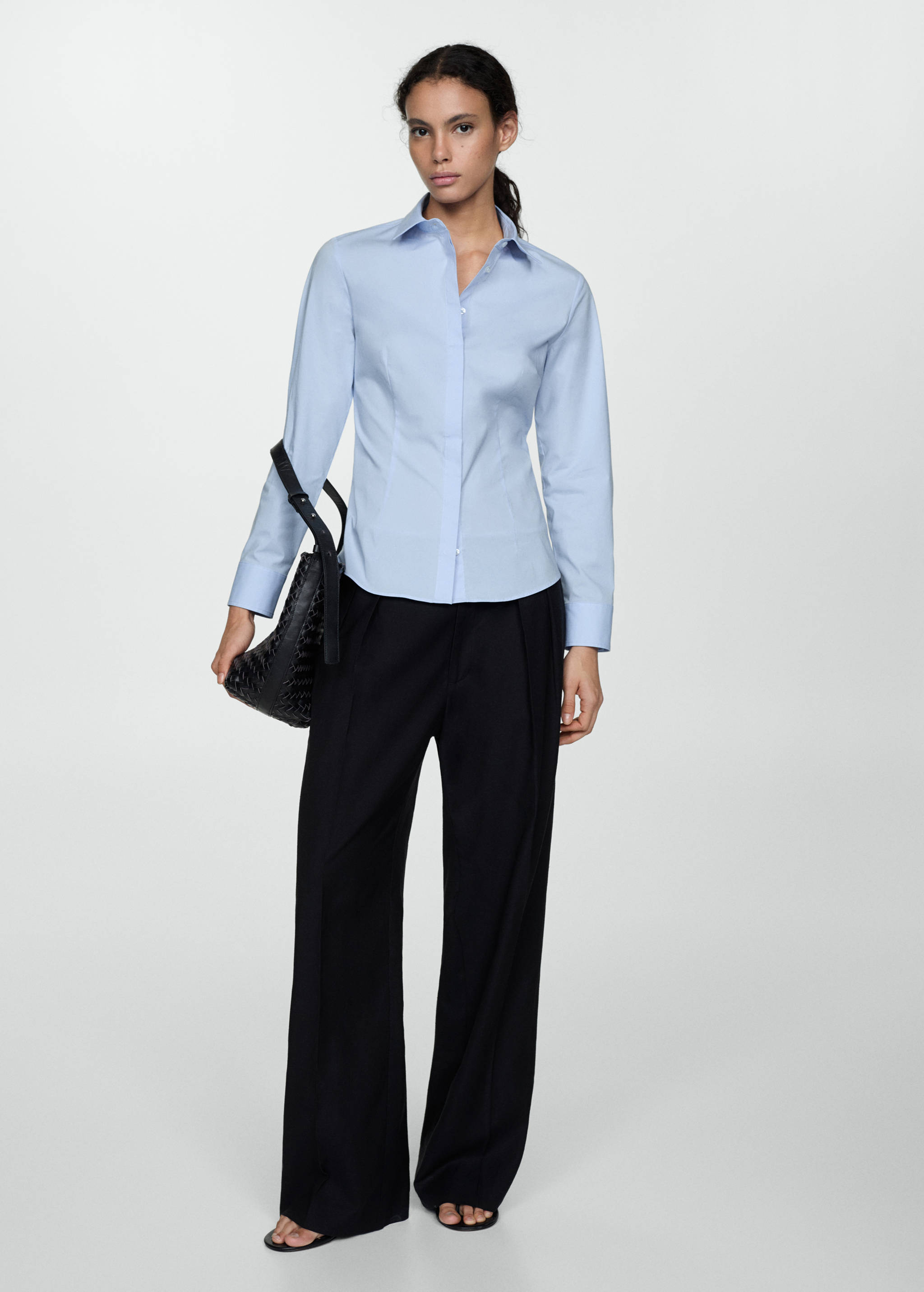 Fitted cotton shirt - General plane