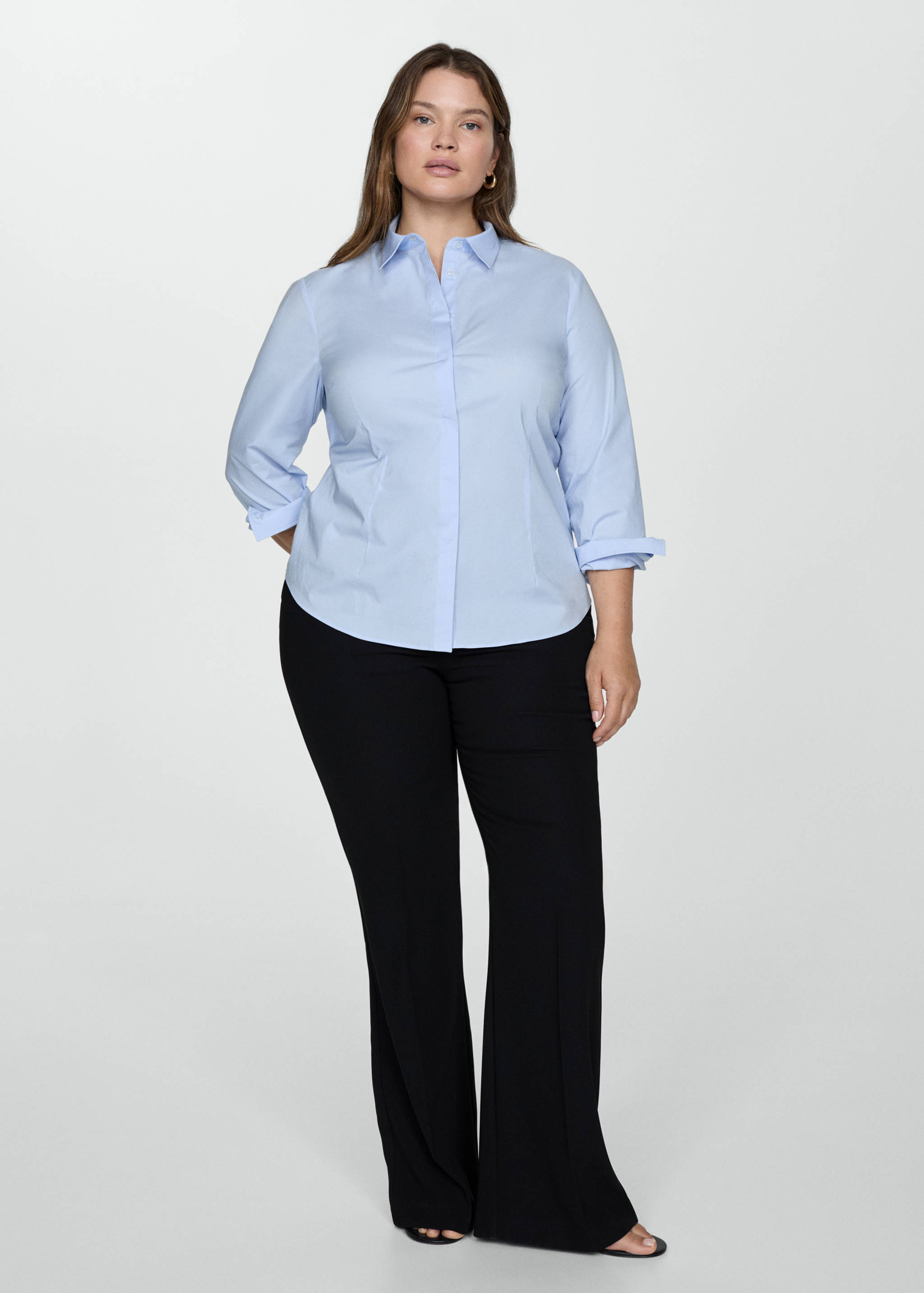 Fitted cotton shirt - Details of the article 3