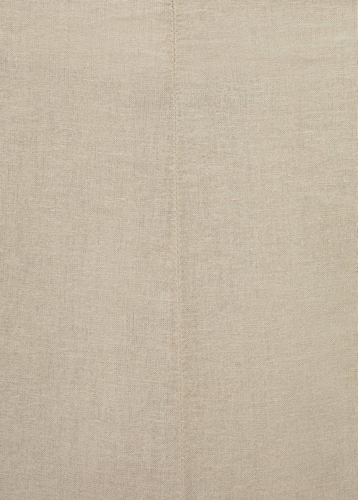 Wide leg linen trousers — Beige