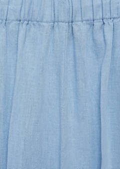 Wide leg linen trousers — Sky Blue 7