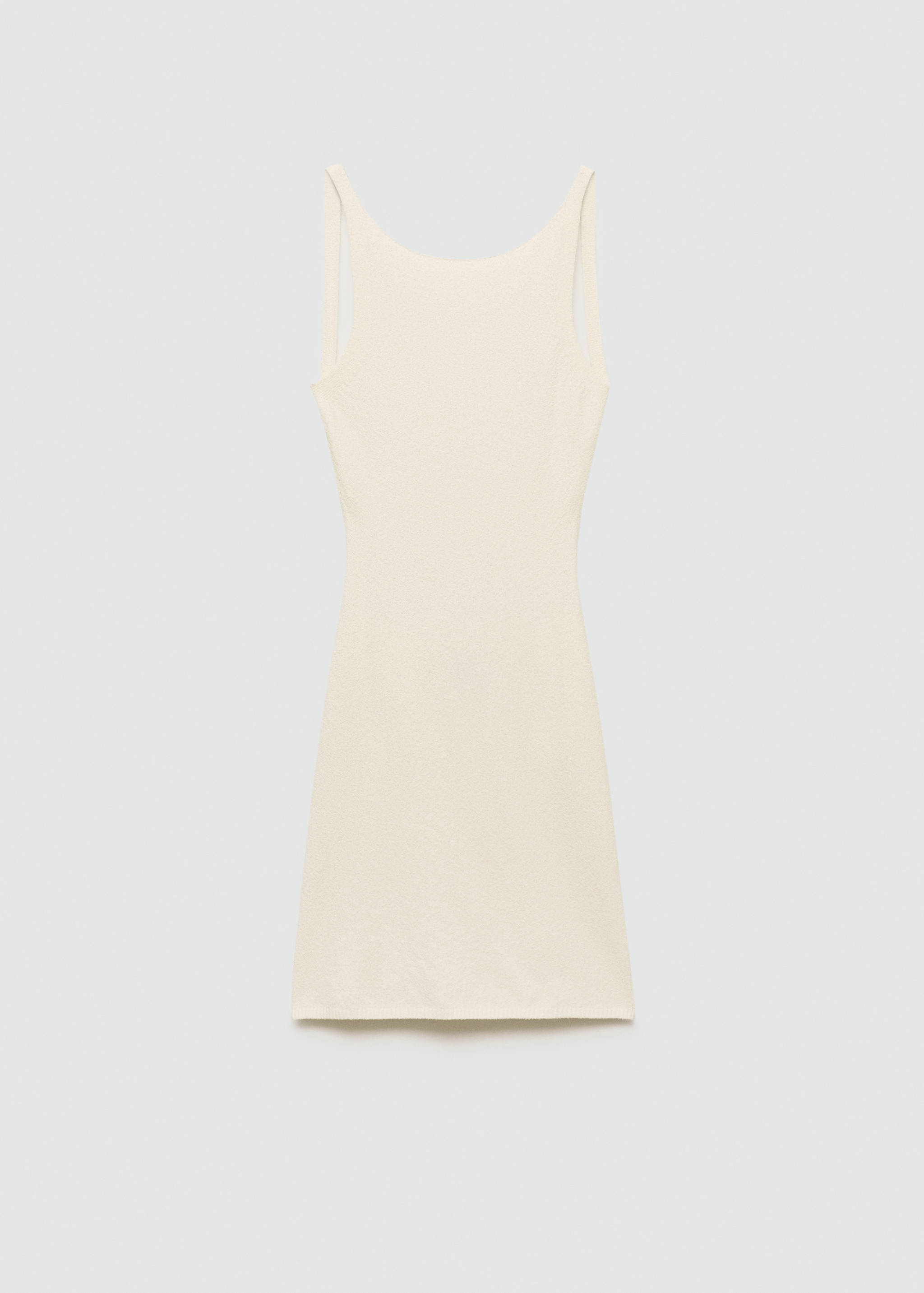 Open-back knitted dress - Article without model