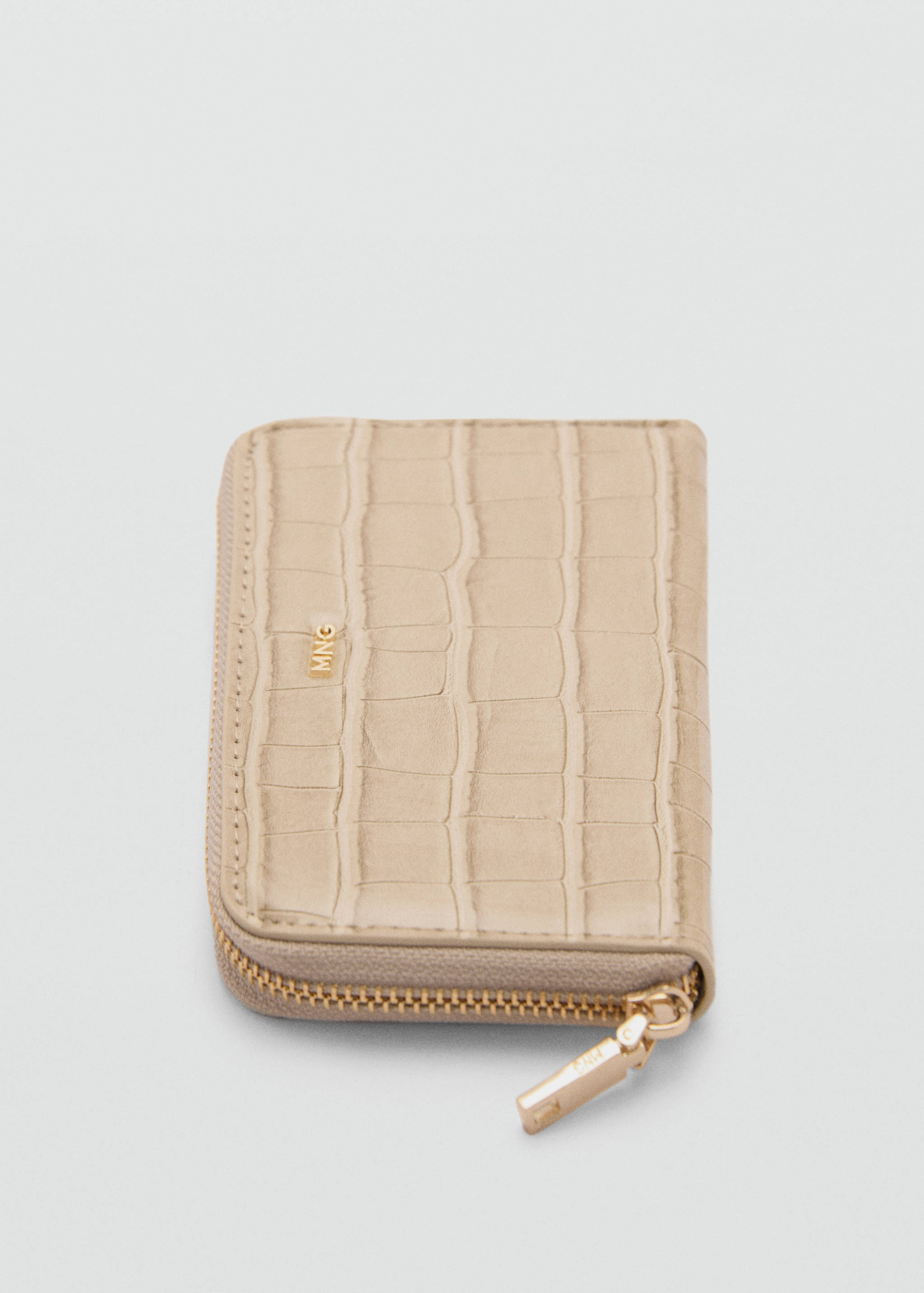 Porte-monnaie effet croco - Plan moyen