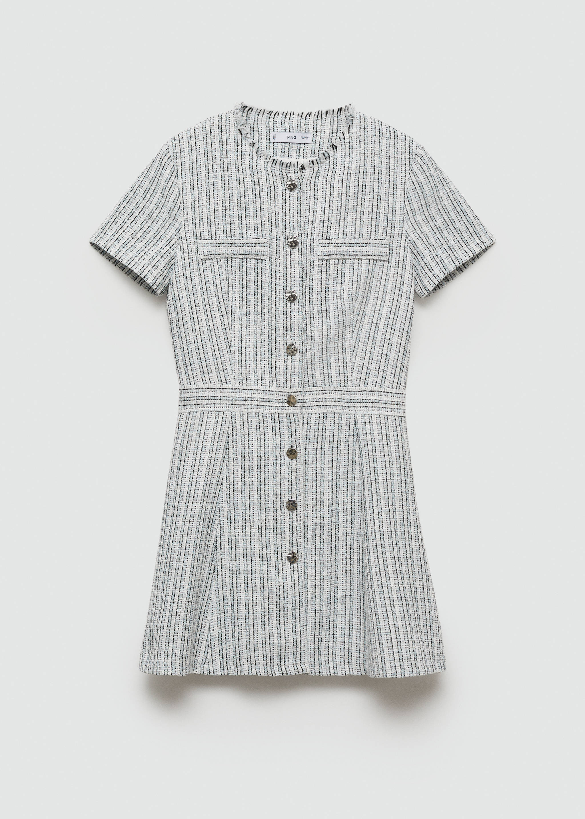 Robe tweed boutons - Article sans modèle