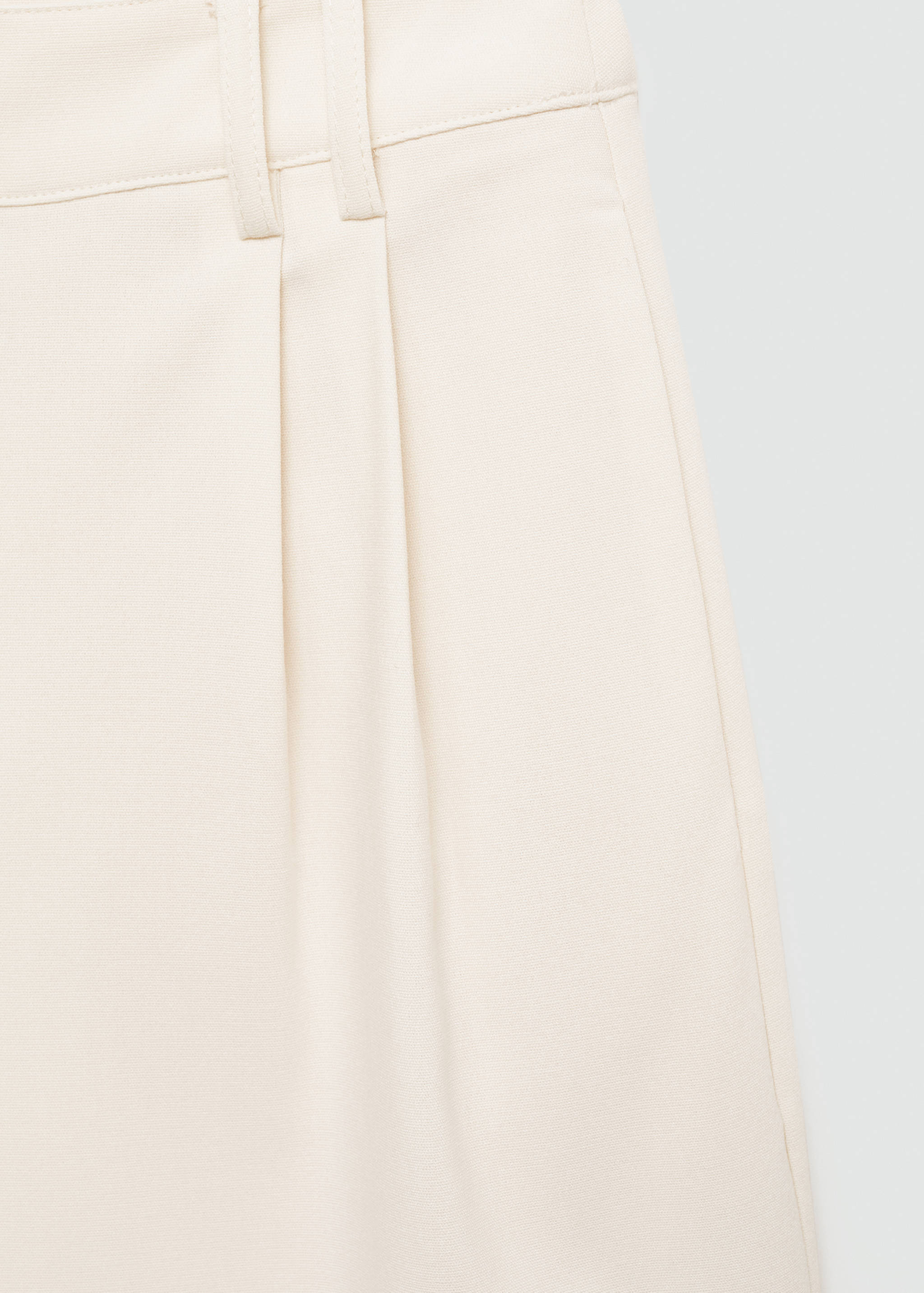 Straight-fit high-waist bermuda shorts - Details of the article 0