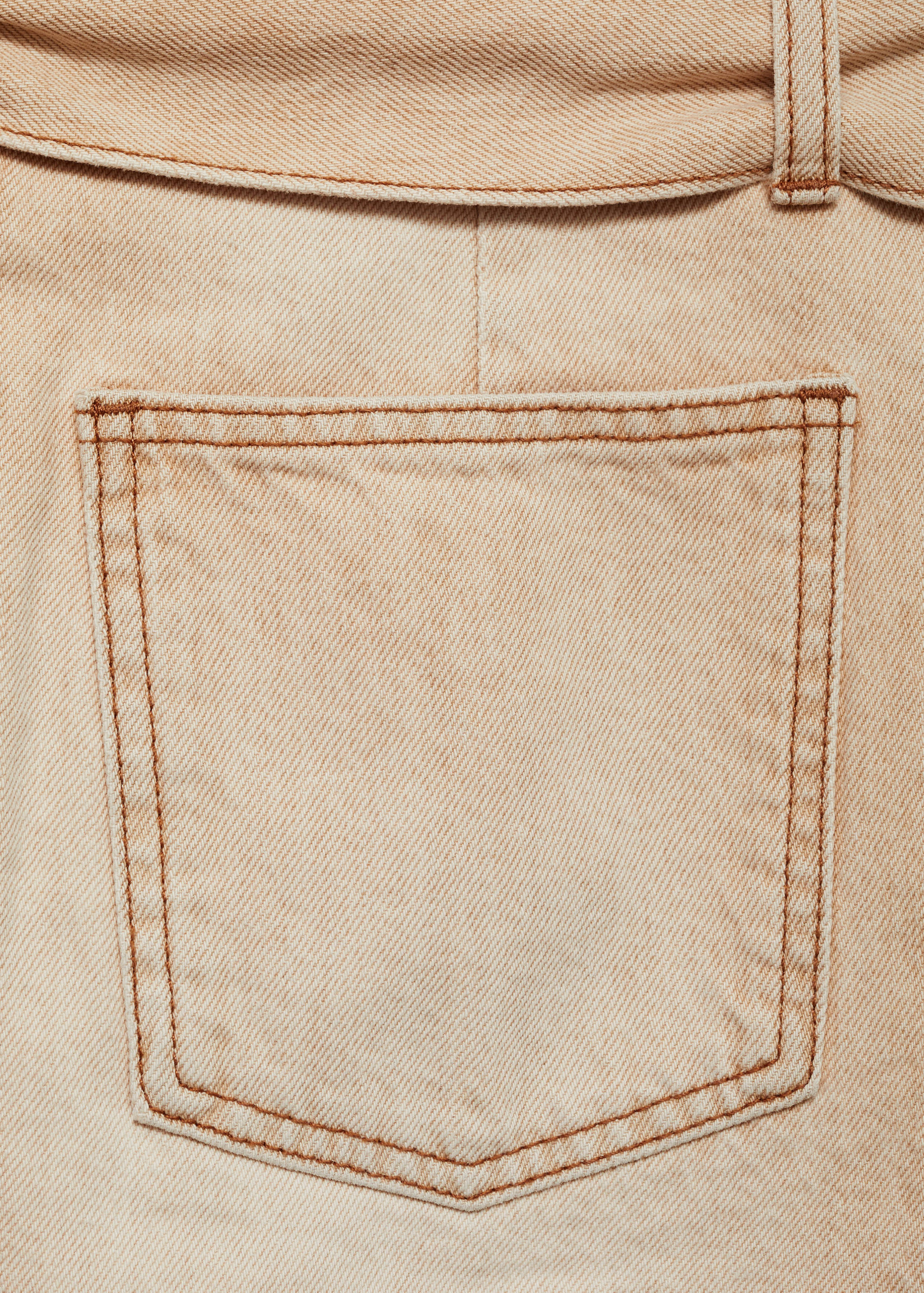 Denim mini-skirt with belt - Details of the article 0