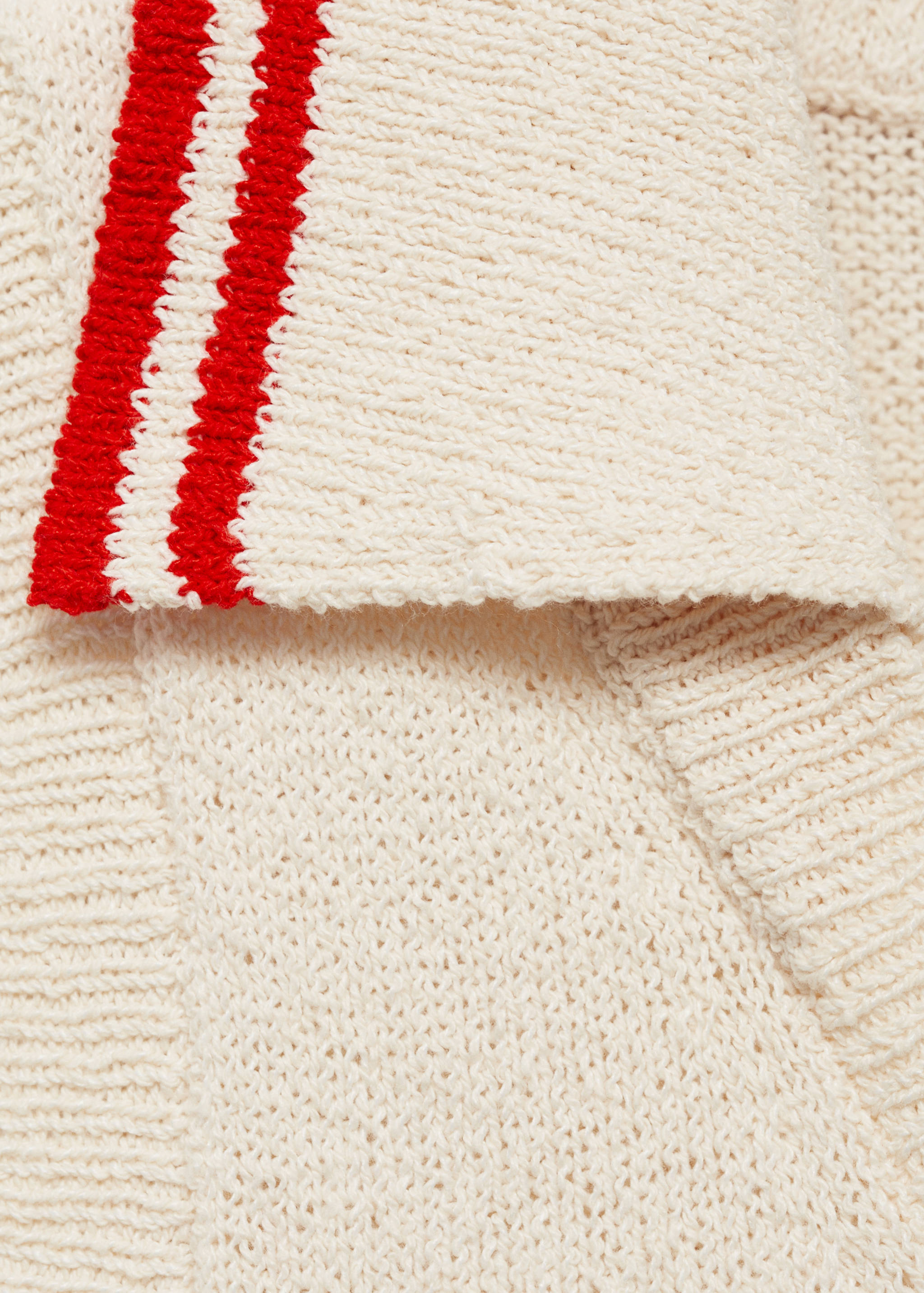 Striped knitted vest - Details of the article 0