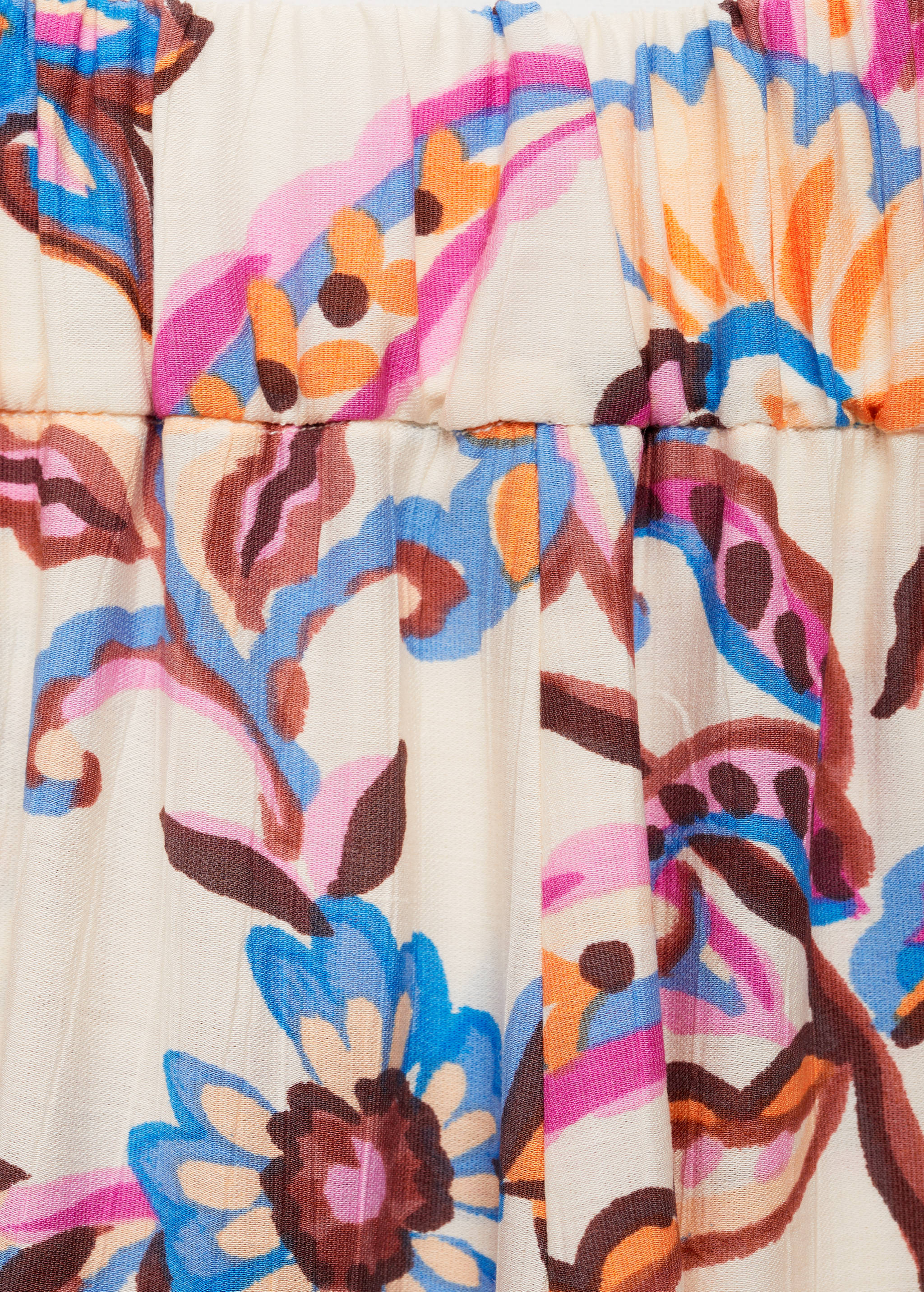 Pantalon droit imprimé fleuri - Détail de l'article 0