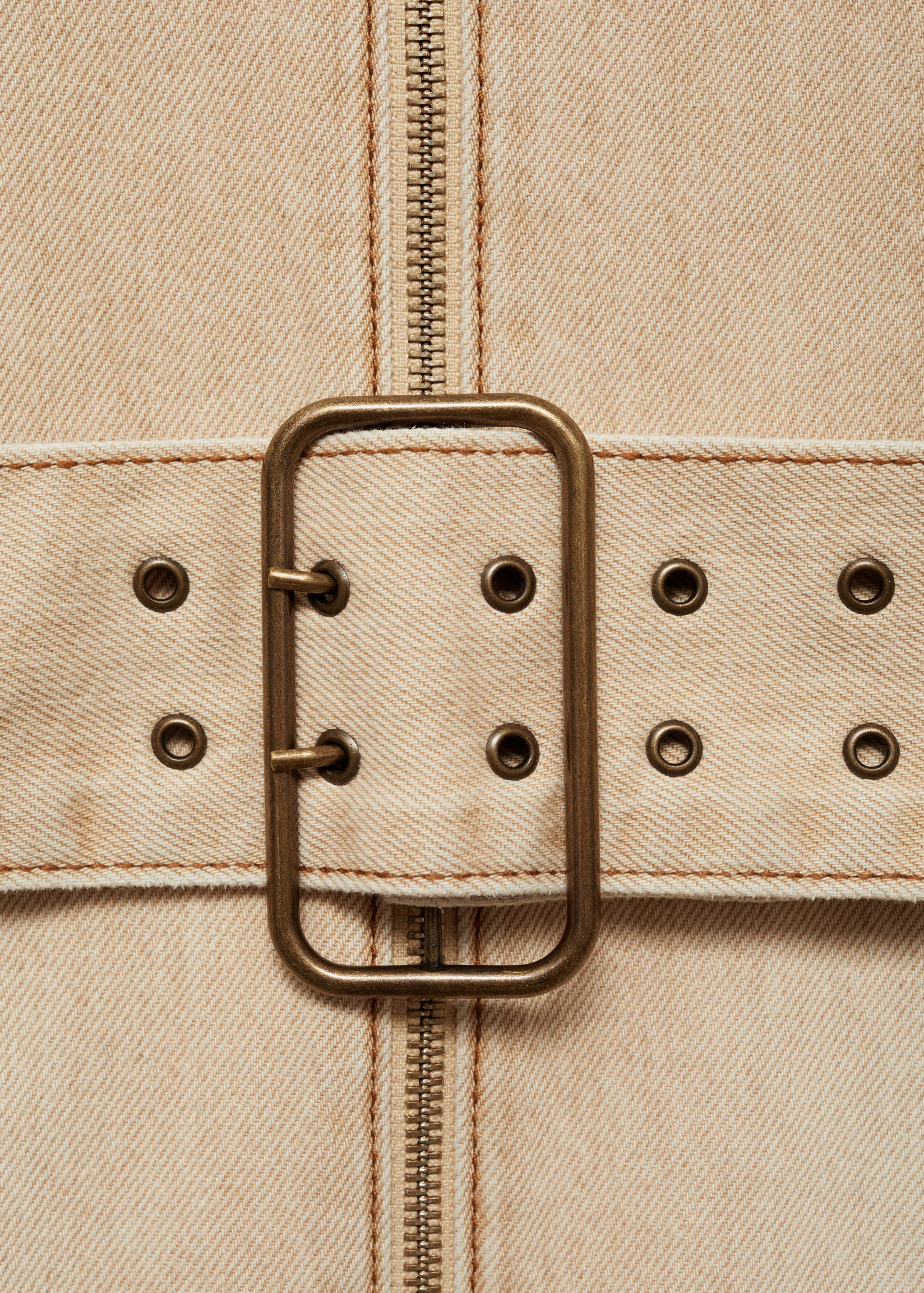 Denim dress with belt - Details of the article 8