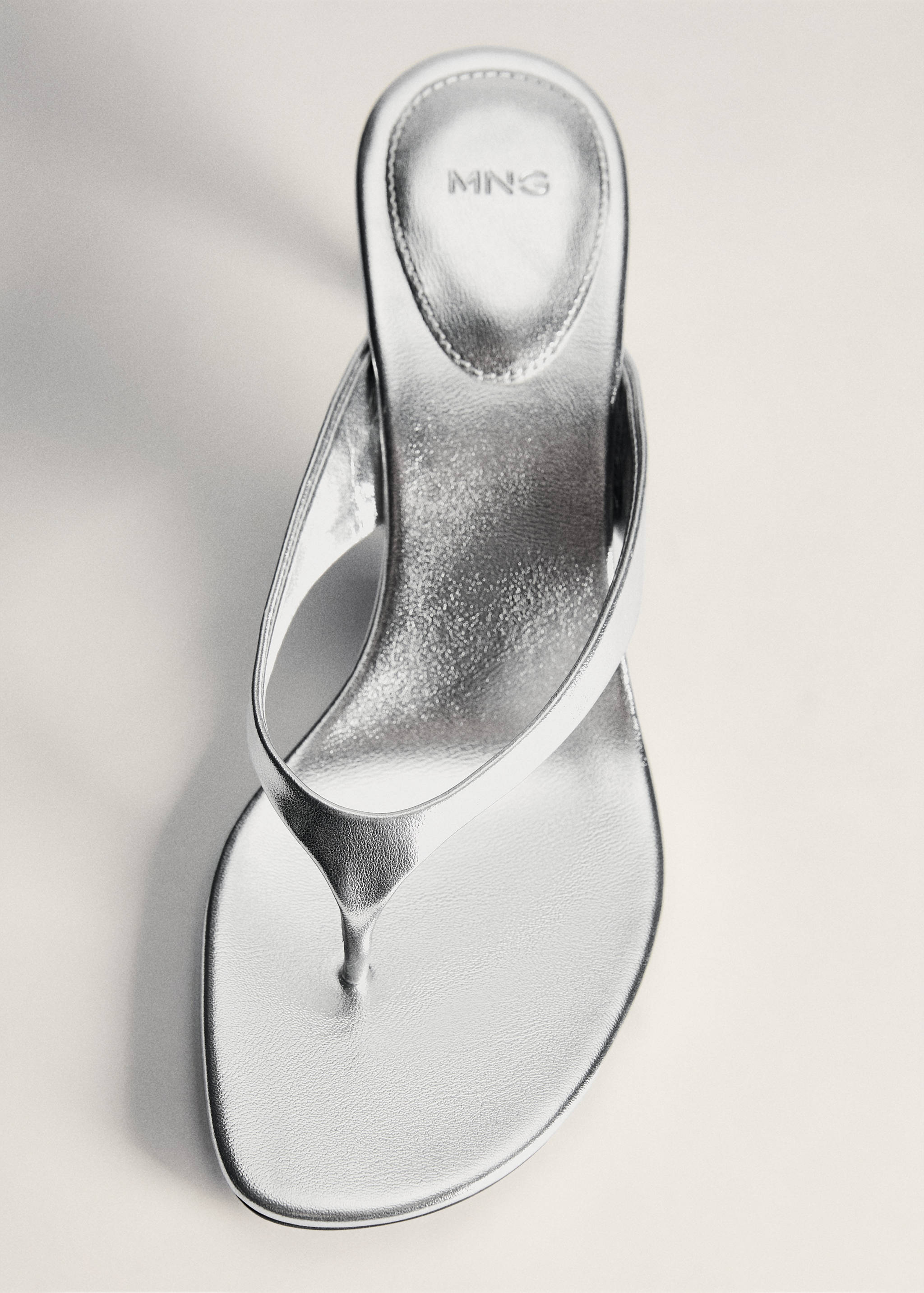 Sandales métallisées à talon - Détail de l'article 5