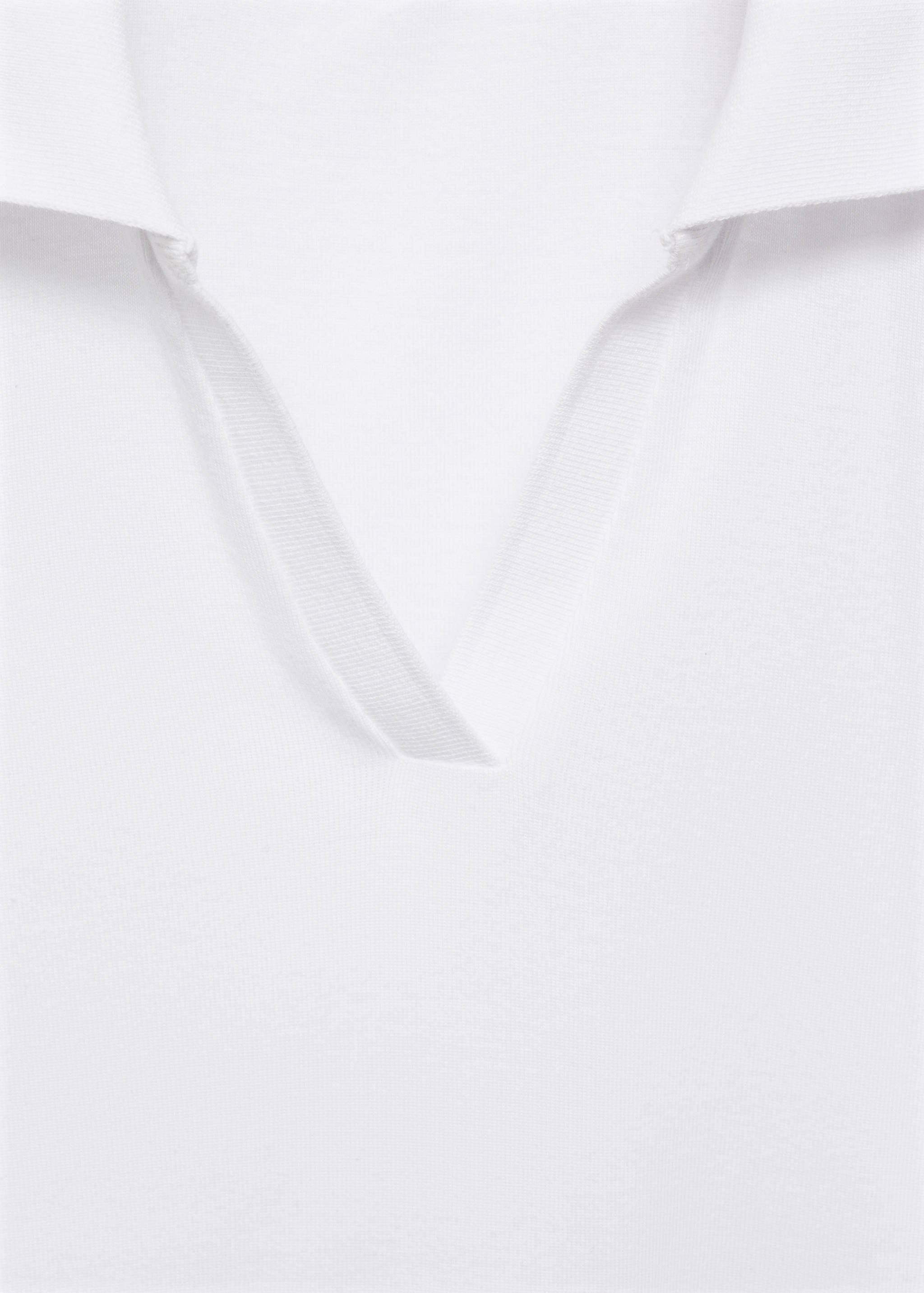 Contrasting stripes cotton polo shirt - Details of the article 8