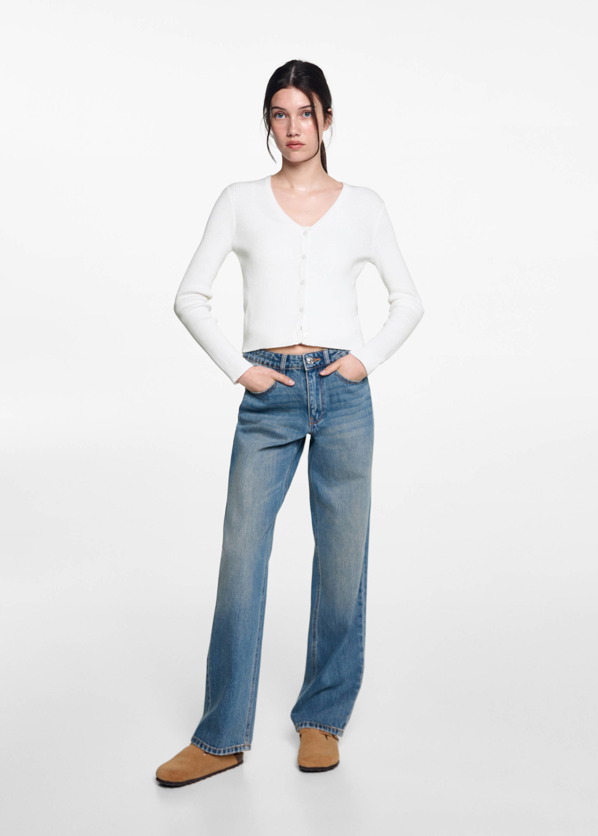 Button knit cardigan - General plane
