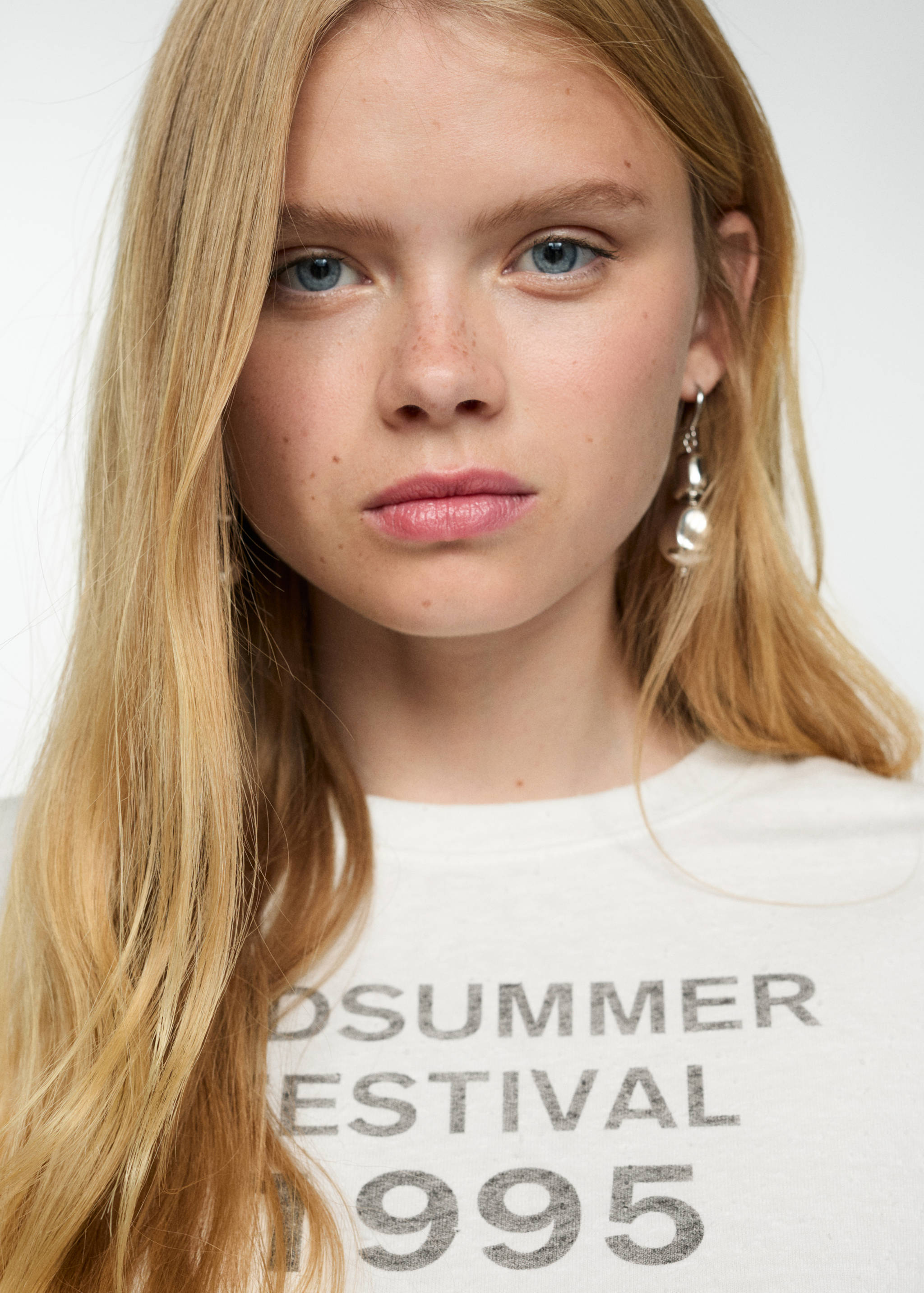 Printed cropped t-shirt - Details of the article 1