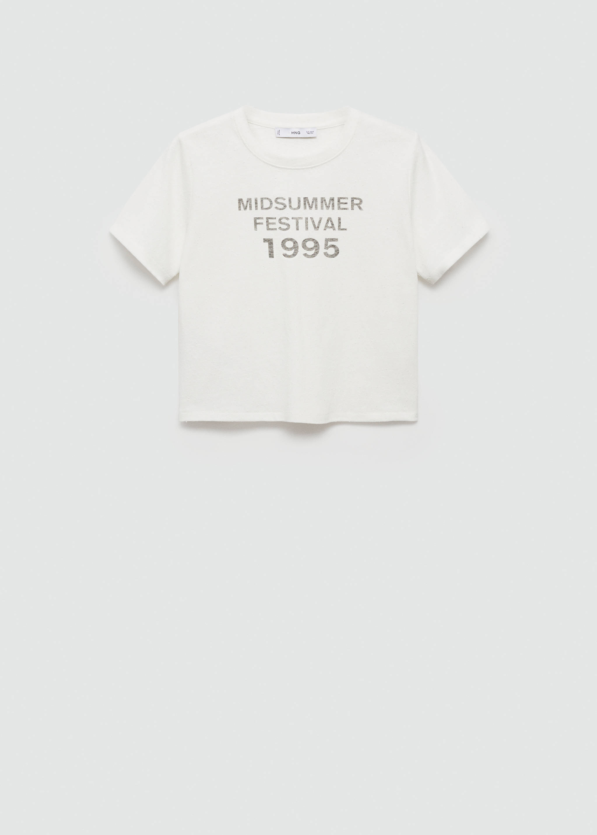 Printed cropped t-shirt - Article without model