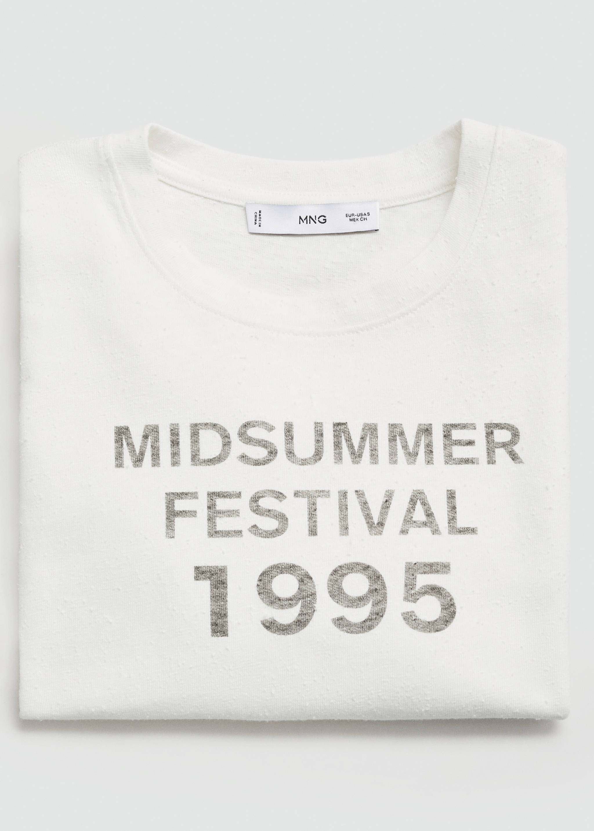 Printed cropped t-shirt - Details of the article 0