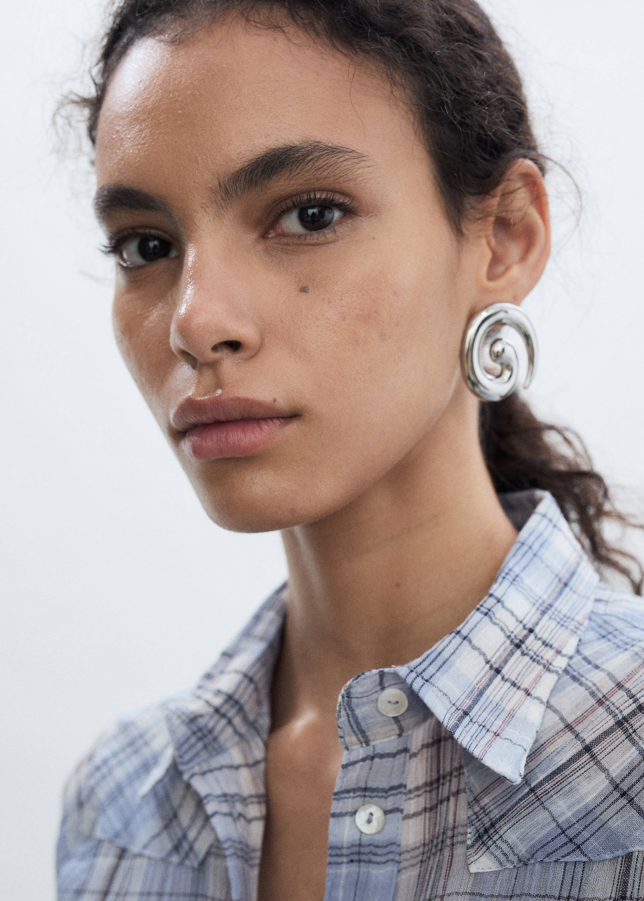 Хлопковая рубашка в клетку - Деталь изделия 1