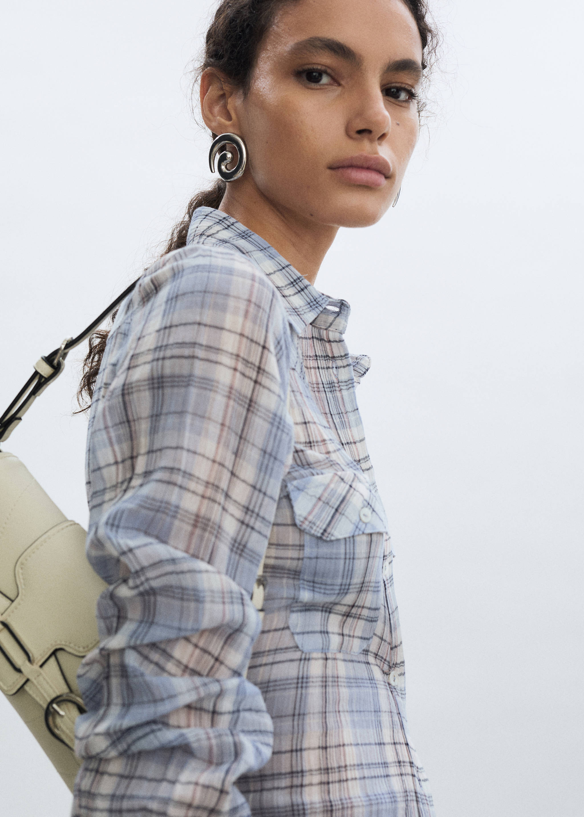 Хлопковая рубашка в клетку - Деталь изделия 2