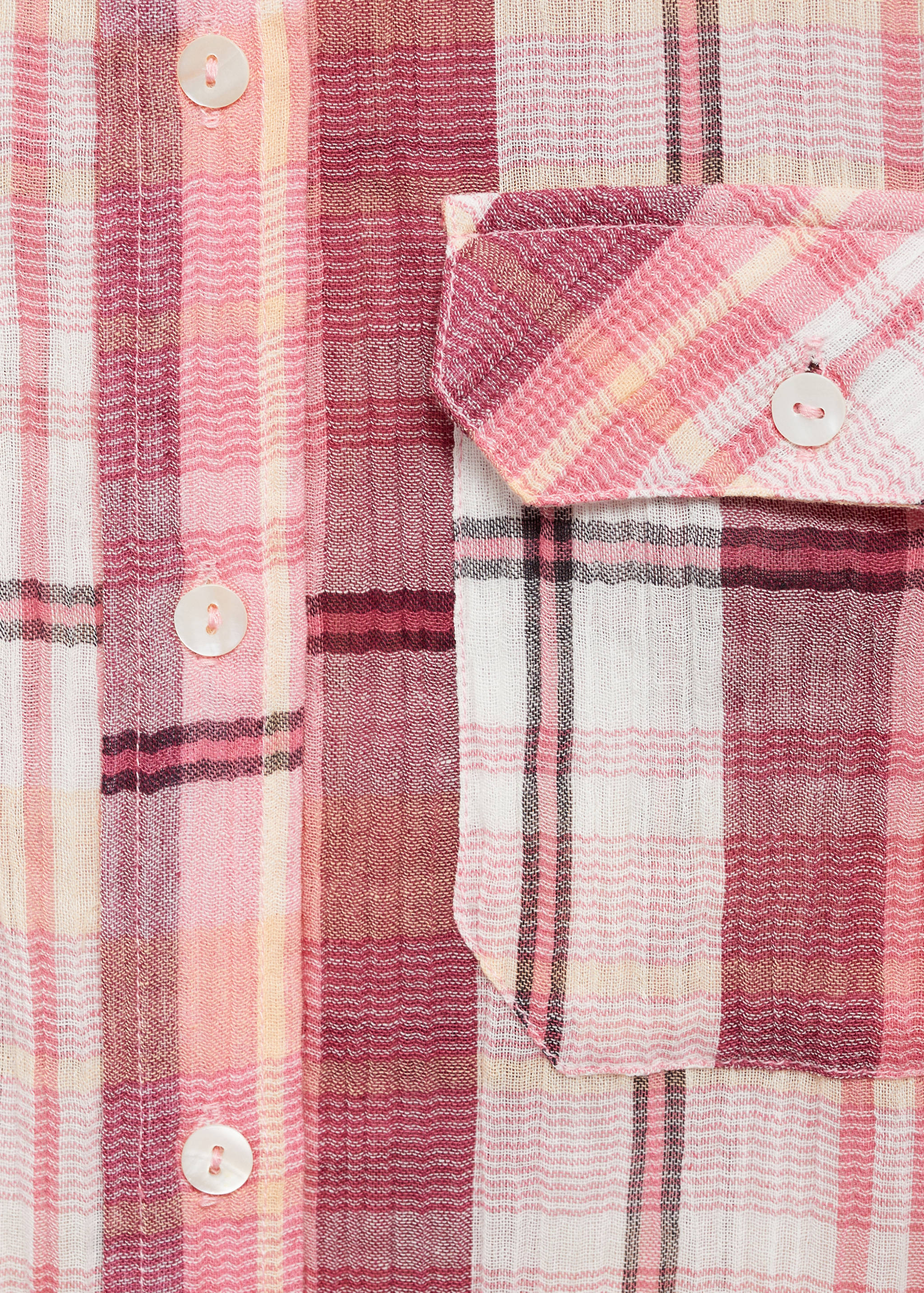 Check cotton shirt - Details of the article 0