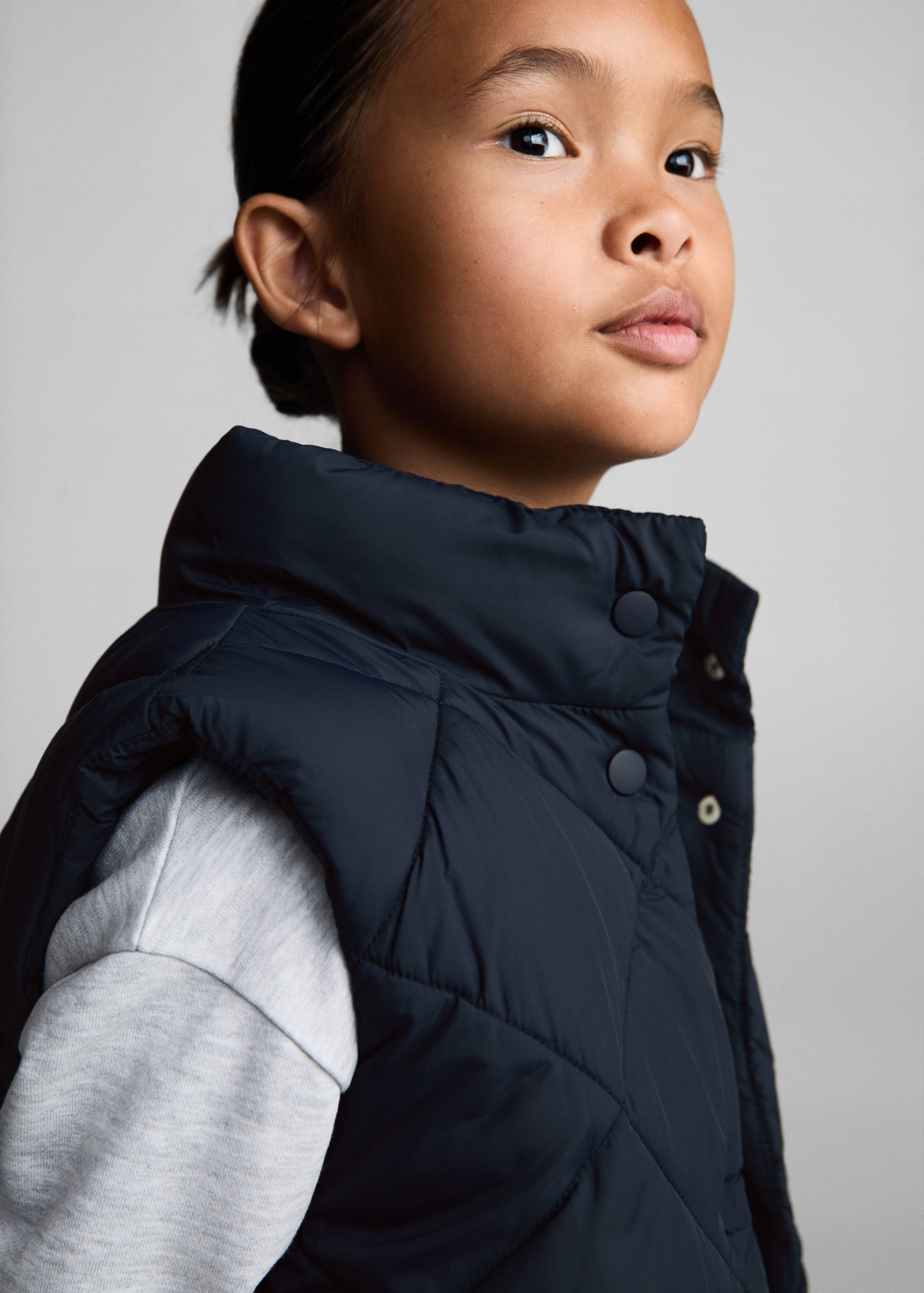 Long puffer vest - Details of the article 1