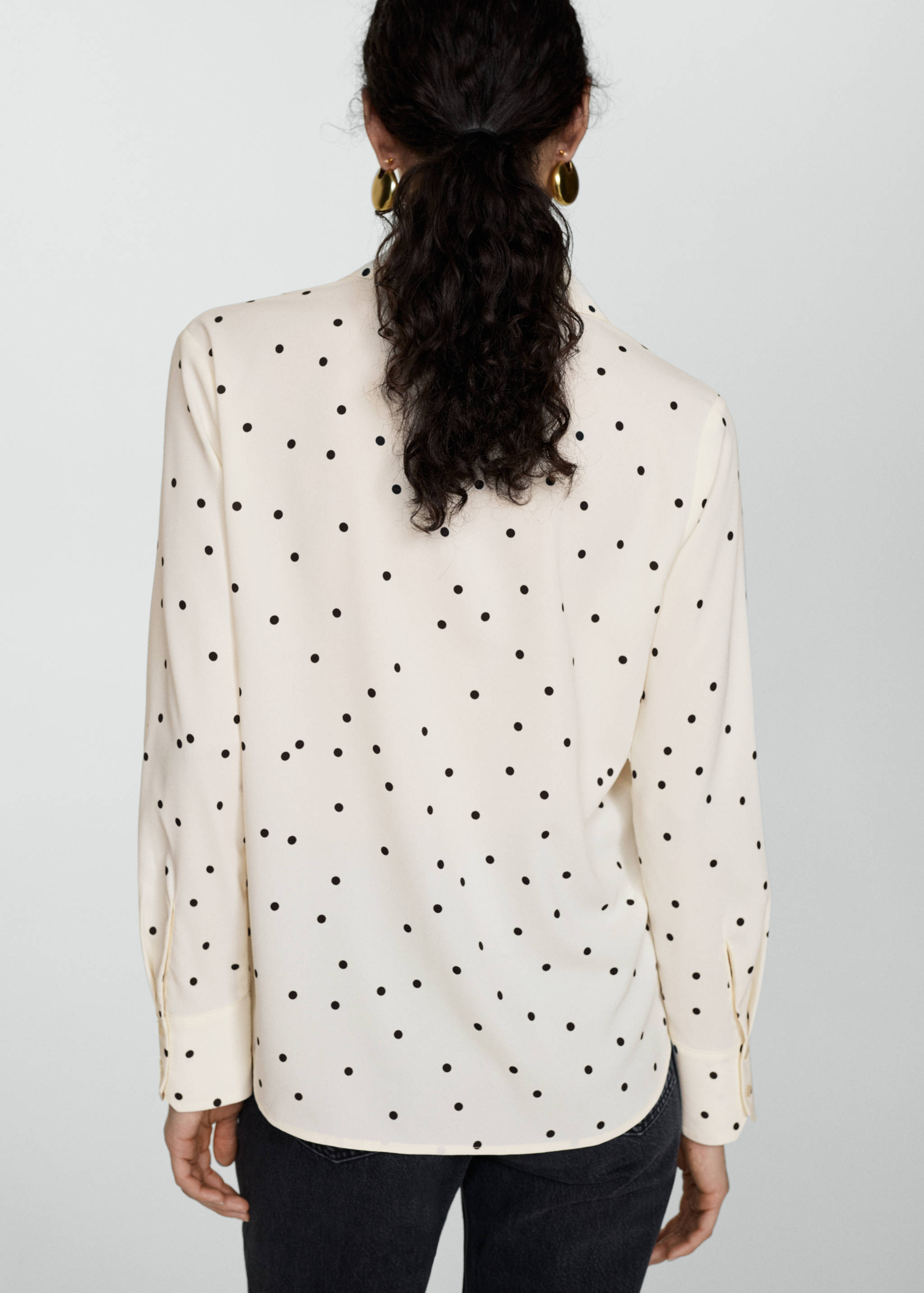 Chemise imprimée fluide - Verso de l’article