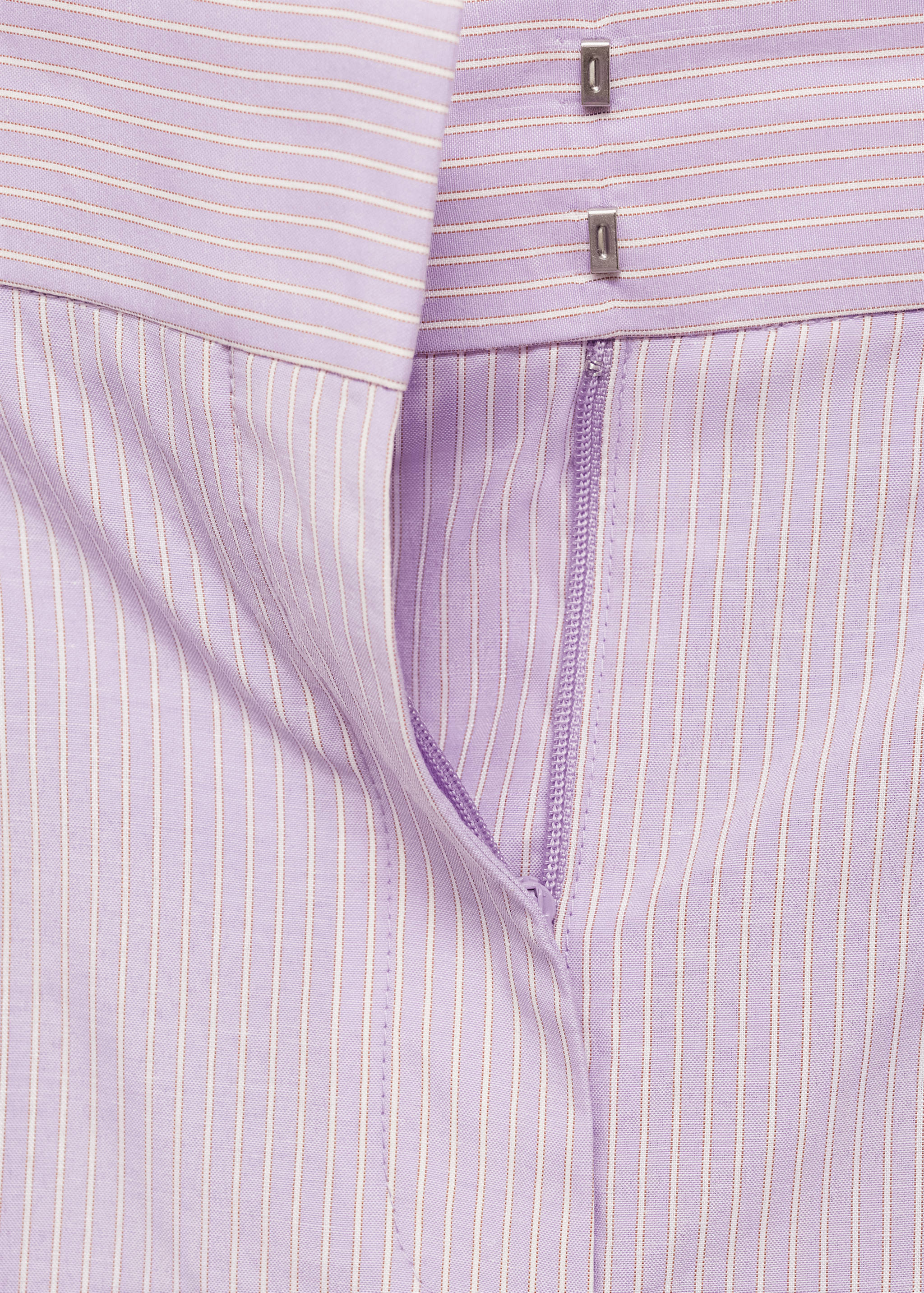 Striped wide leg trousers - Details of the article 8