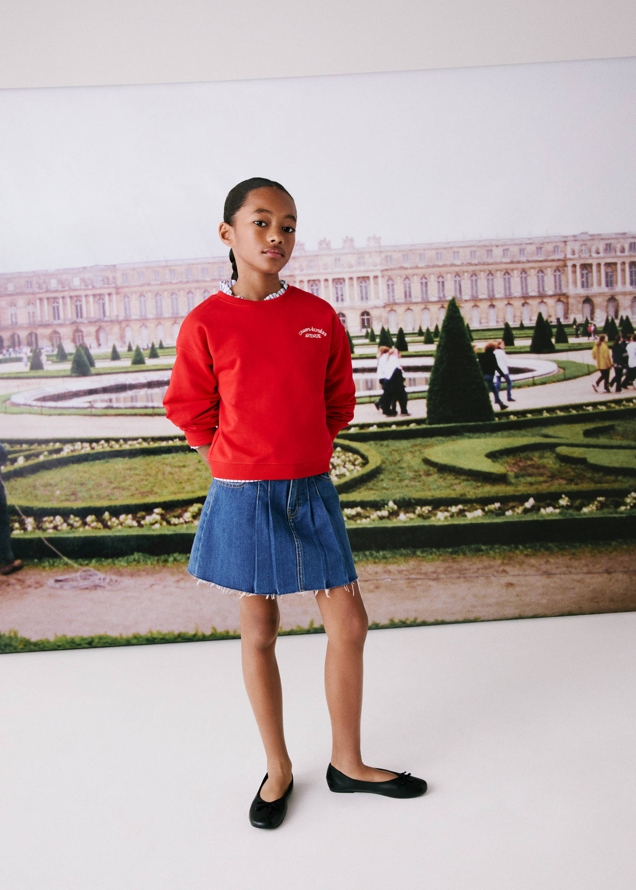 تنورة جينز بطيات - تفاصيل المنتج 5