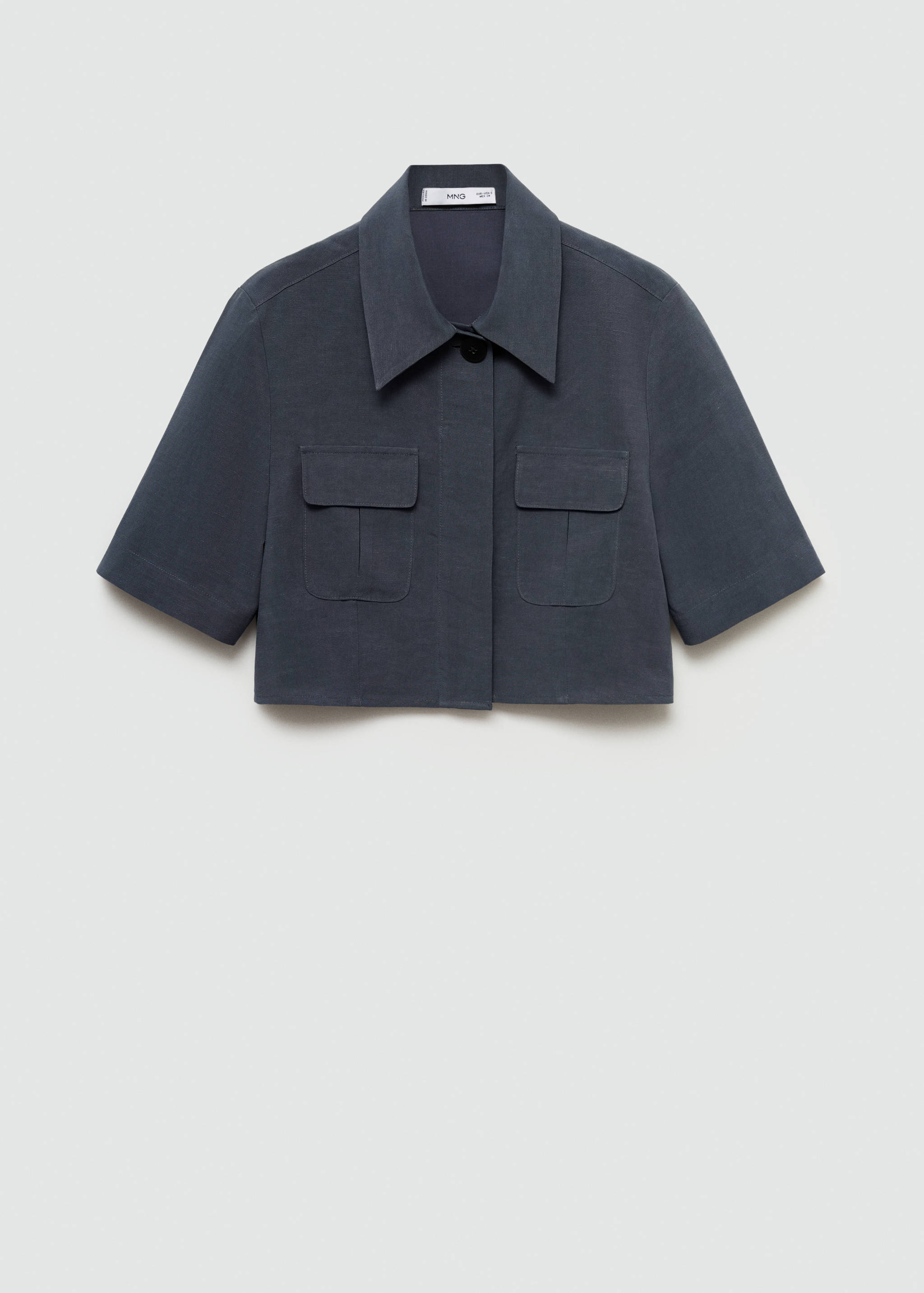 Lyocell cropped shirt - Article without model