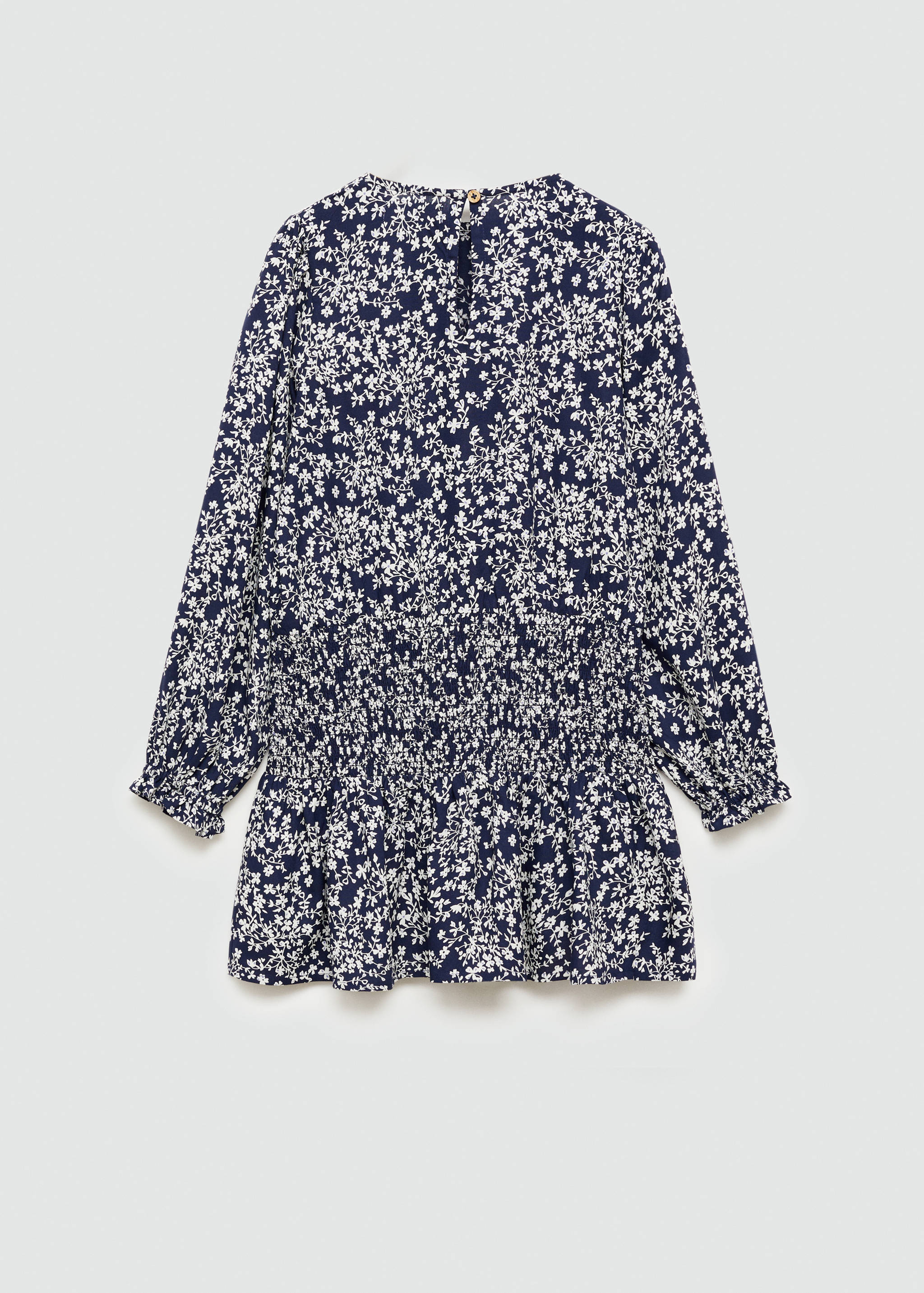 فستان مطبوع بأزهار - الجهة الخلفية للمنتج