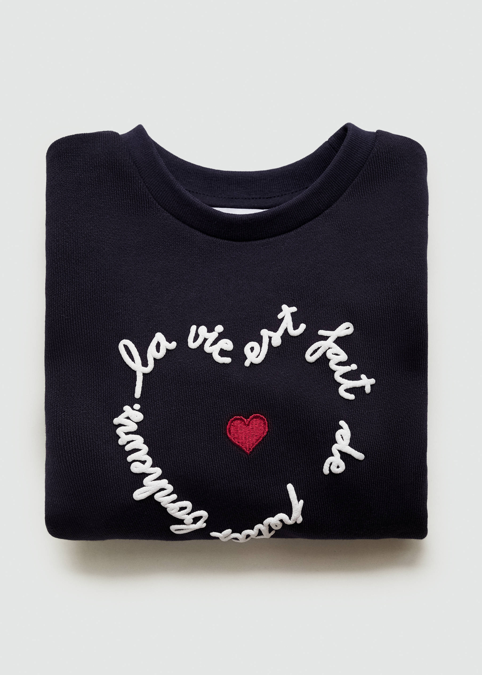 Embroidered printed hoodie - Details of the article 0