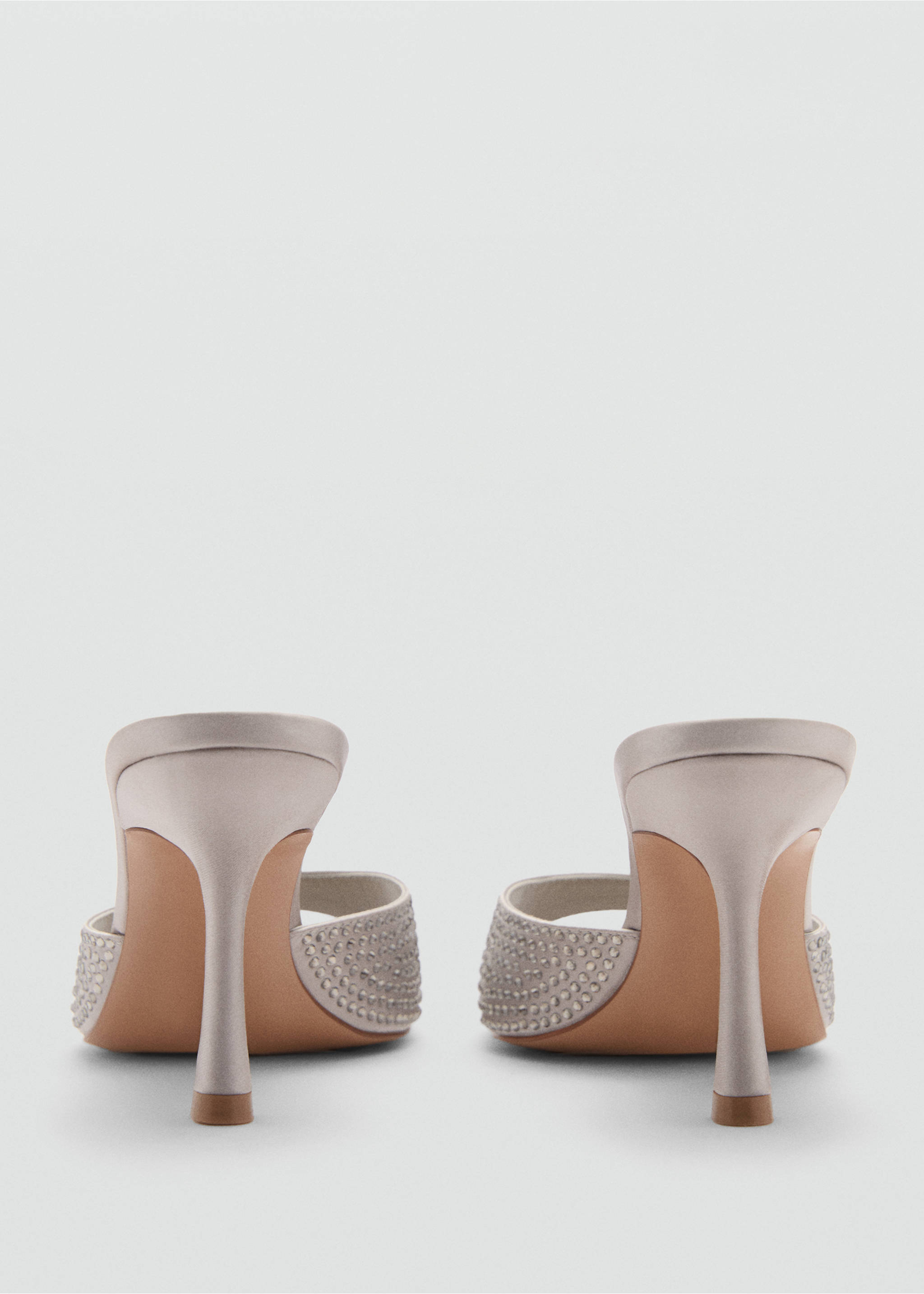 Sandales ouvertes à l’arrière strass - Détail de l'article 1, Gris. Ref: 77093291-00.