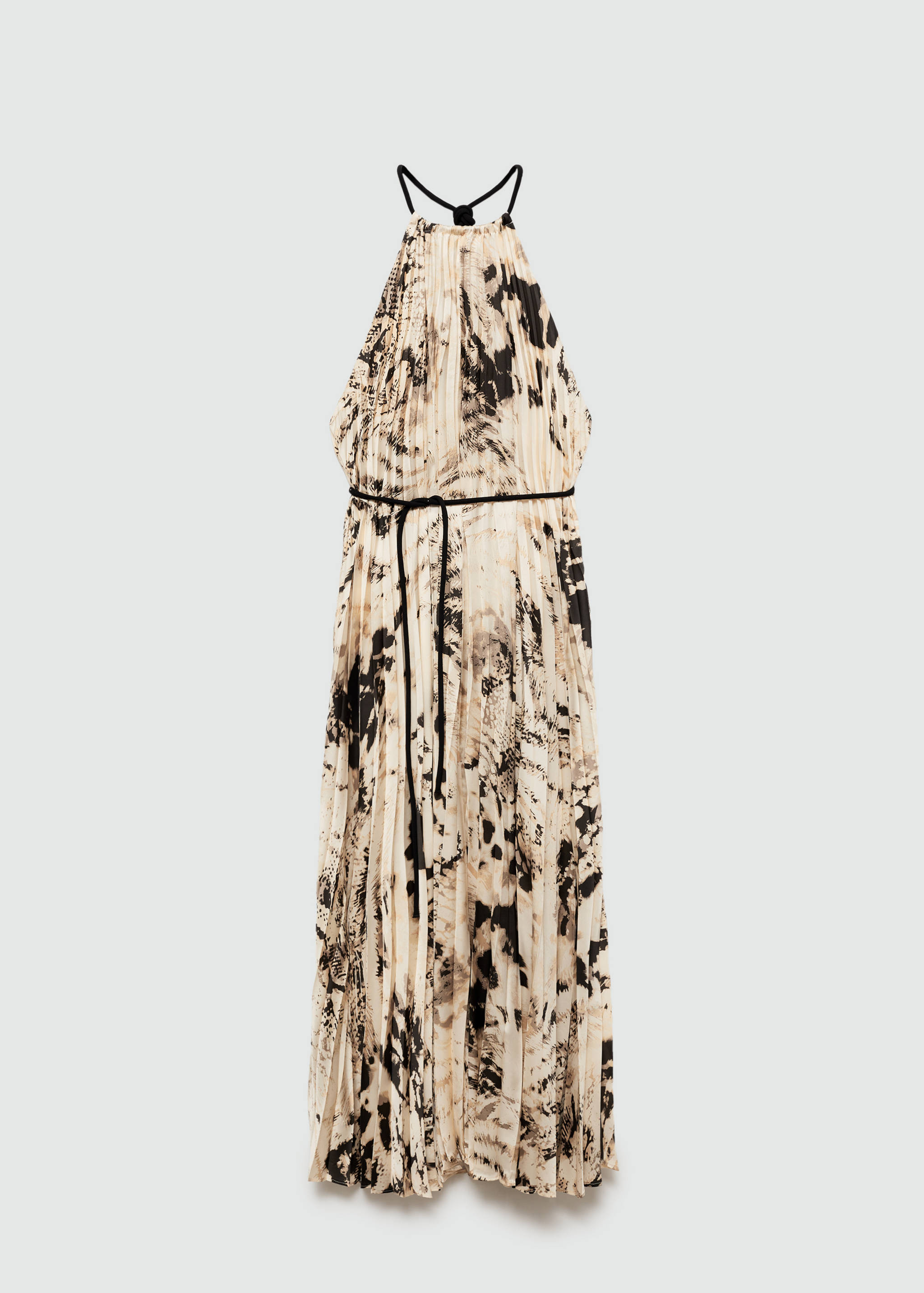 Pleated animal-print dress - Article without model