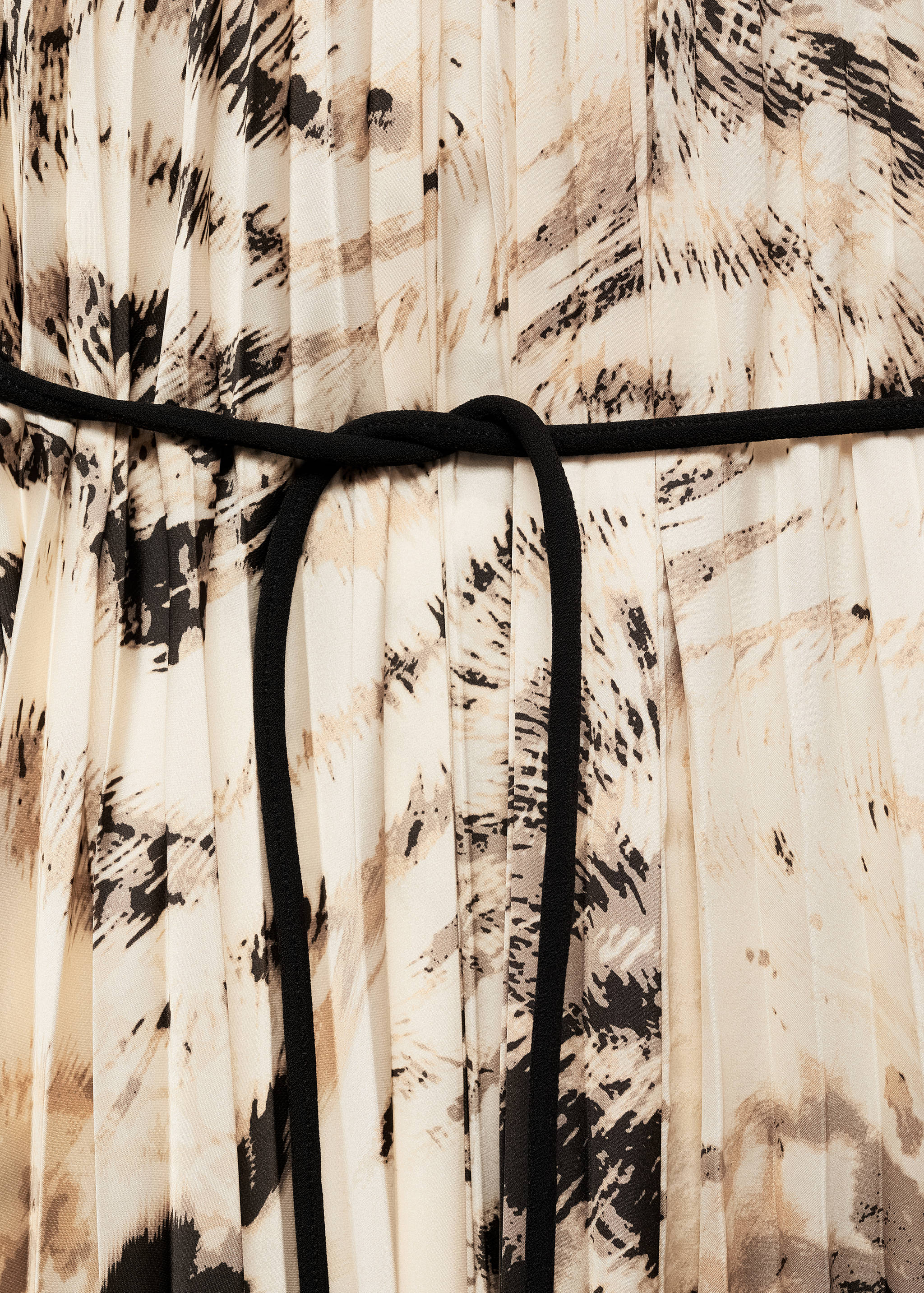 Pleated animal-print dress - Details of the article 8