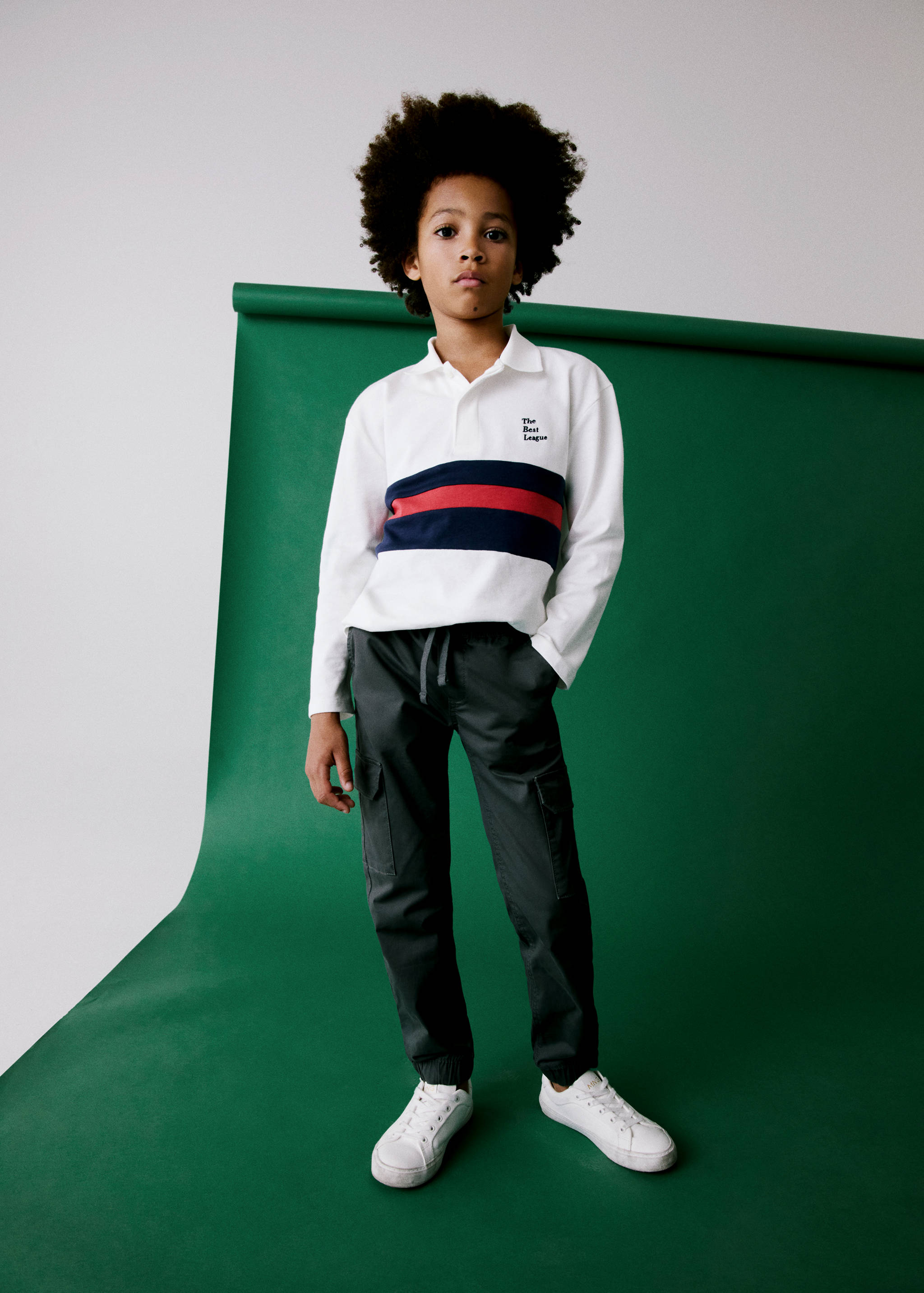 Printed cotton polo shirt - Details of the article 6