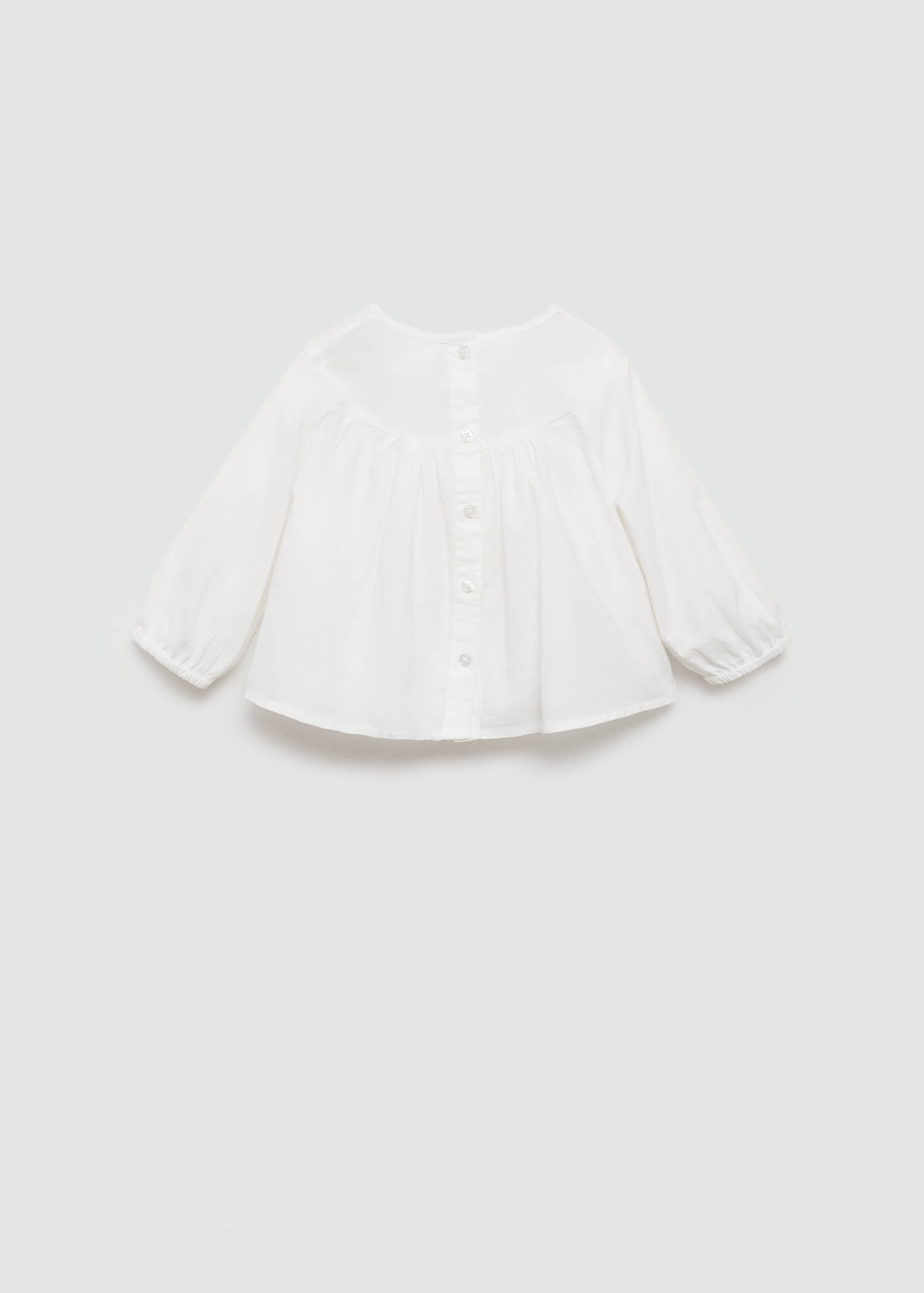 Embroidered cotton blouse - Reverse of the article