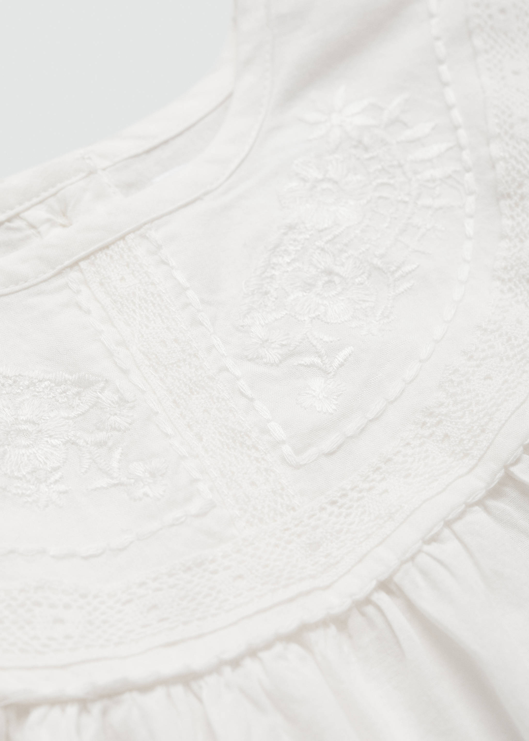 Embroidered cotton blouse - Details of the article 8