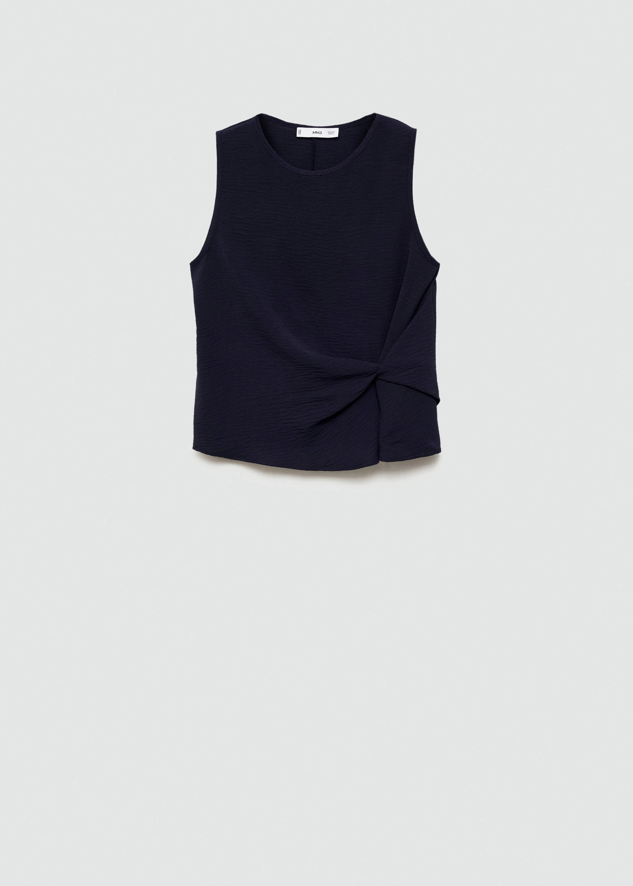 Textured top with knot detail - Article without model