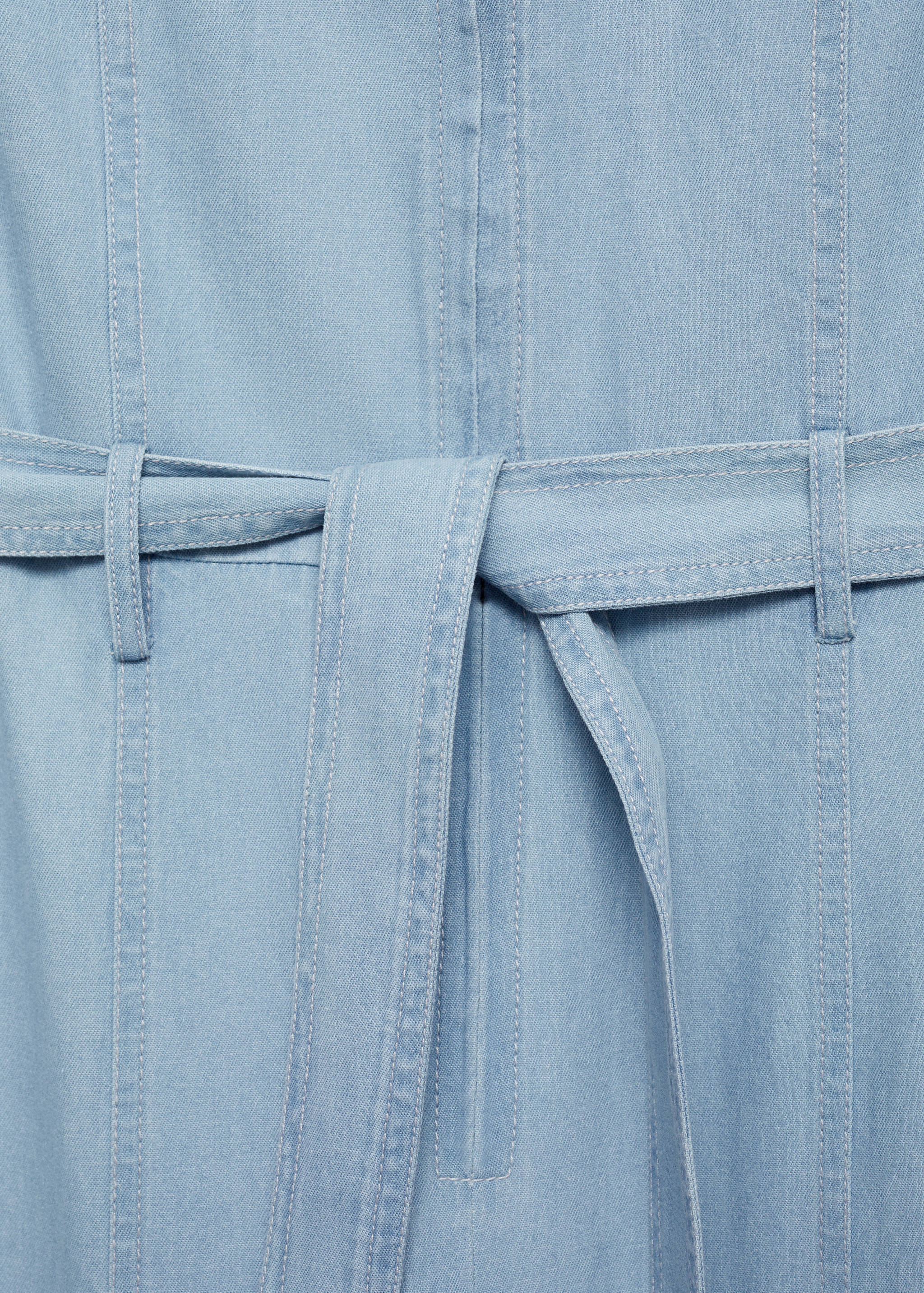Denim jumpsuit belt - Details of the article 0