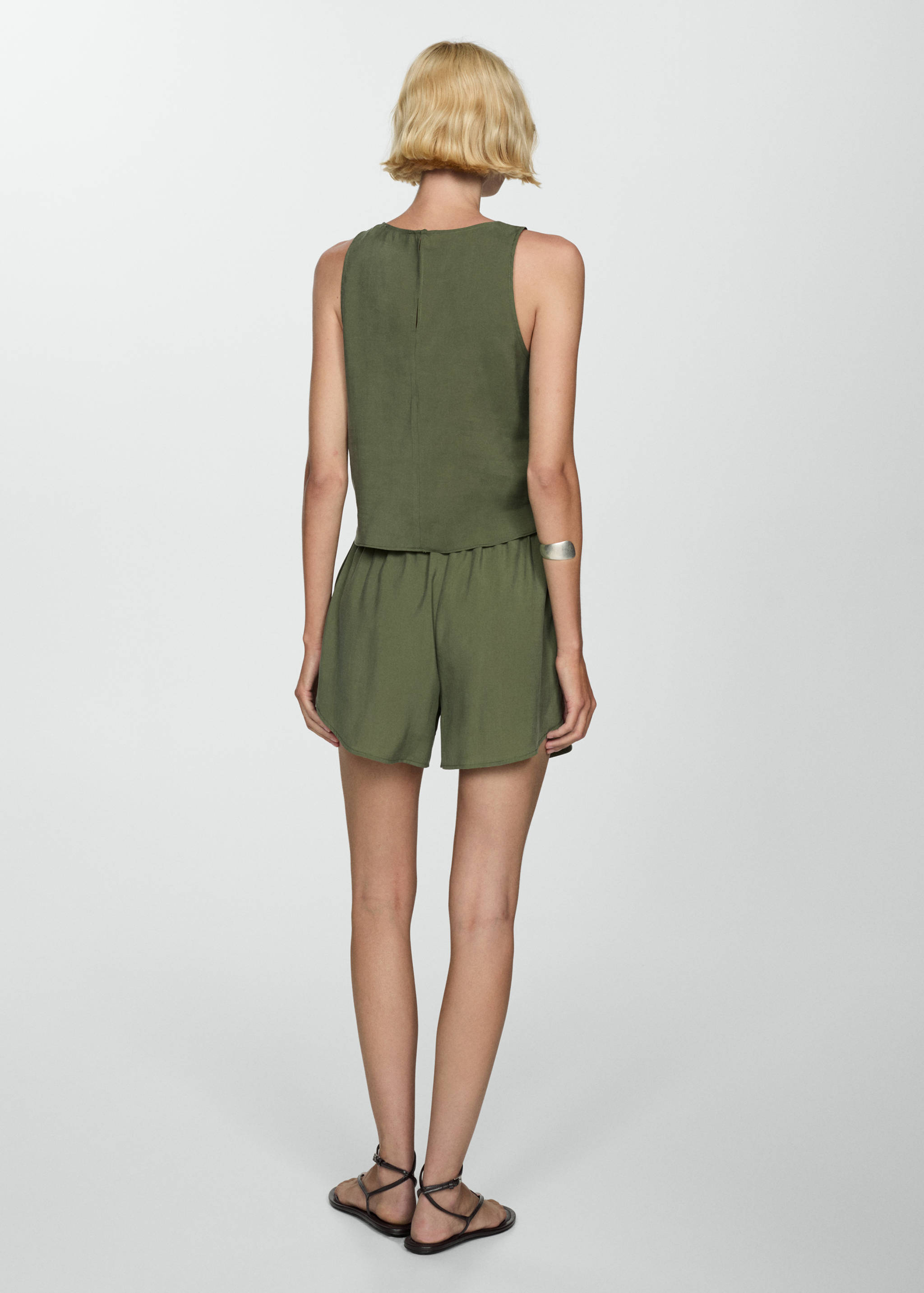 Modal shorts with bow - Reverse of the article