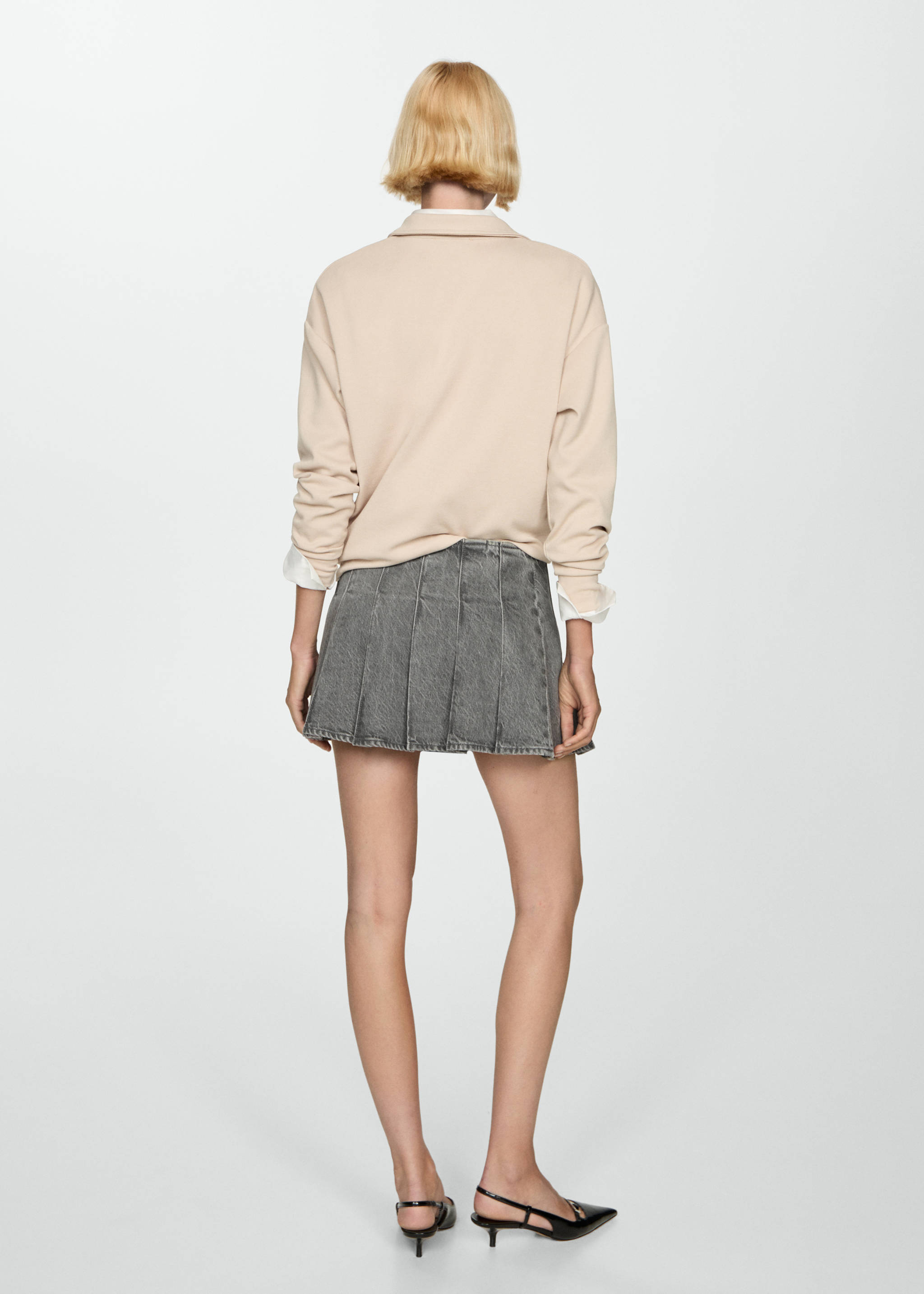 牛仔布迷你裙 - null