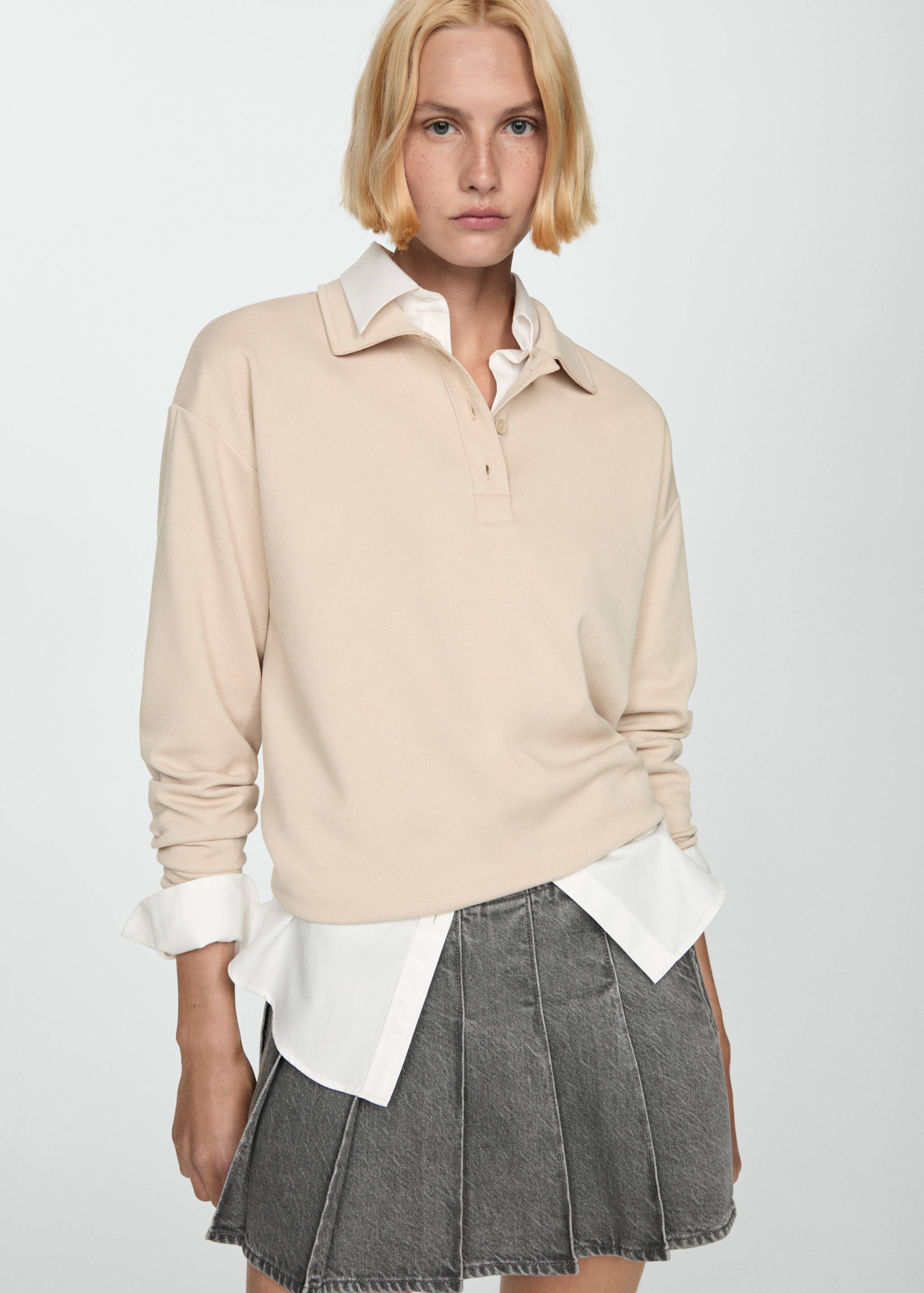 牛仔布迷你裙 - null