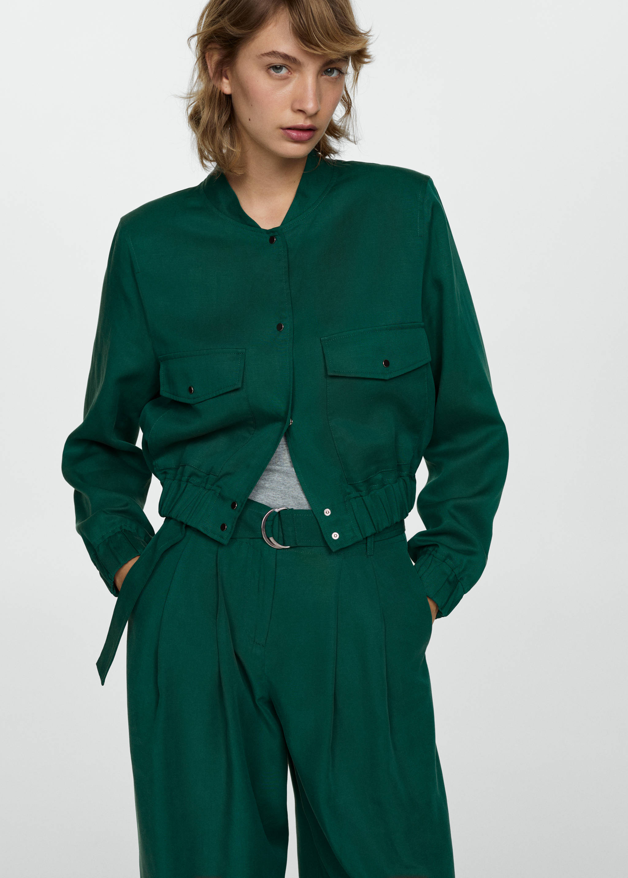 سترة ليوسيل بجيوب - رؤية وسط