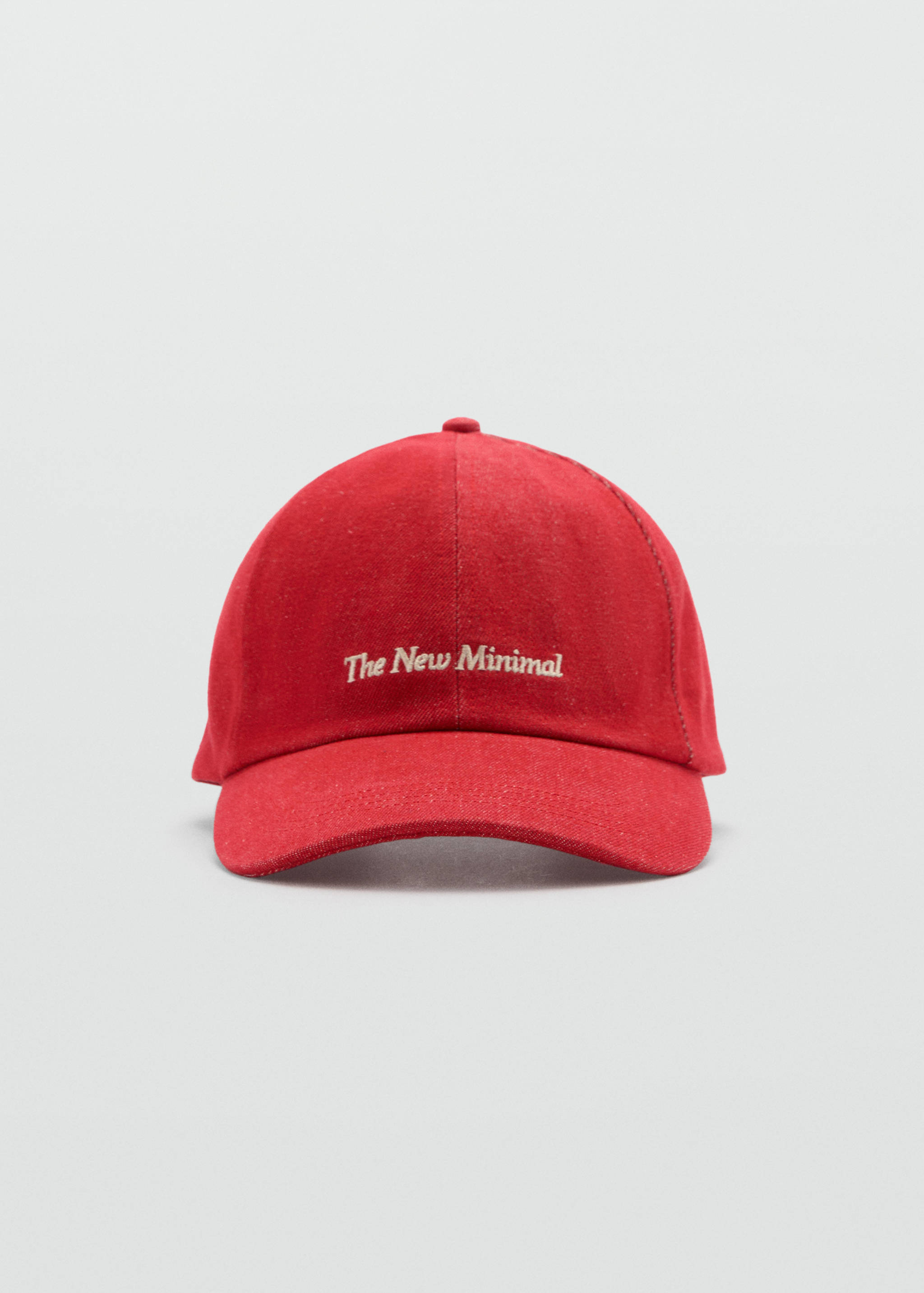 Embroidered message cap - Medium plane