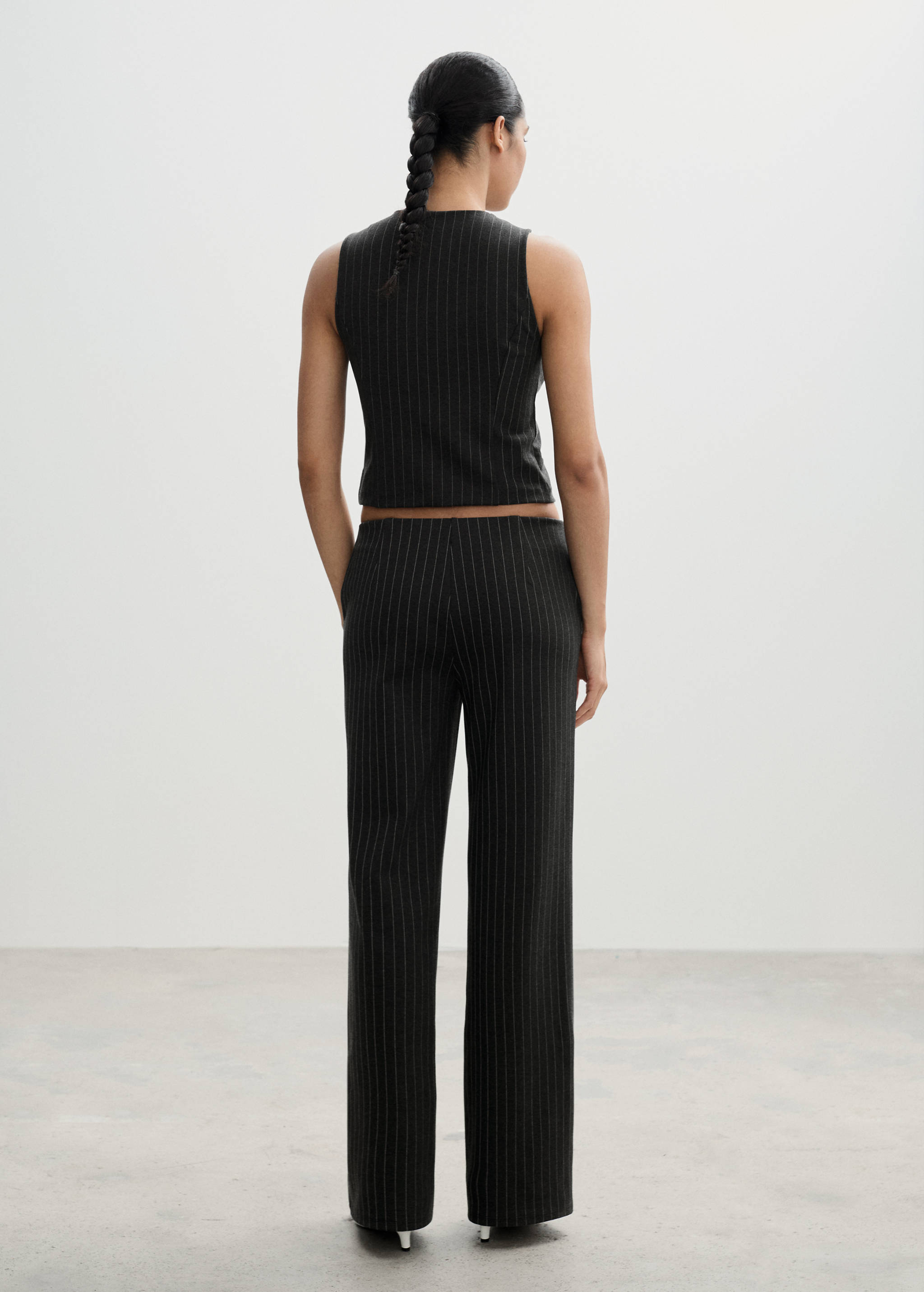 Rome-knit straight trousers - Reverse of the article