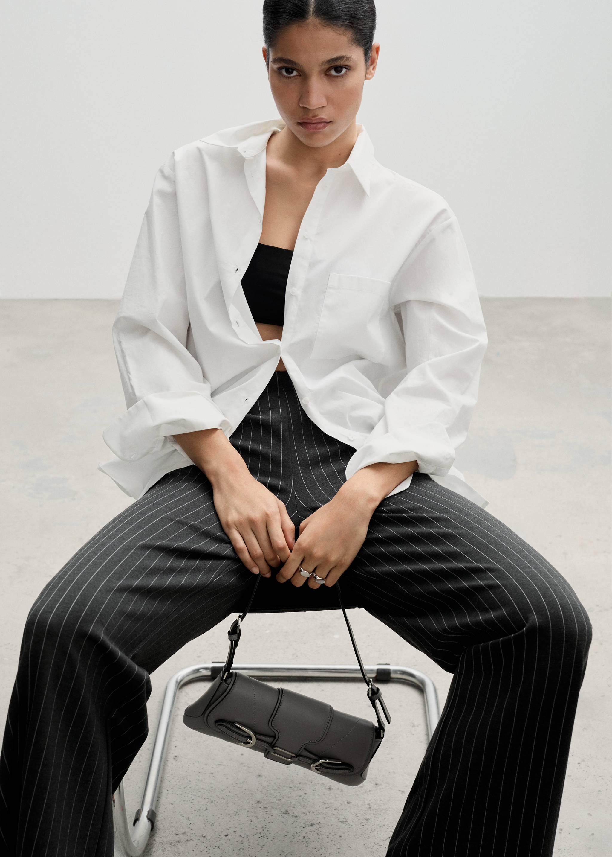 Rome-knit straight trousers - Details of the article 2