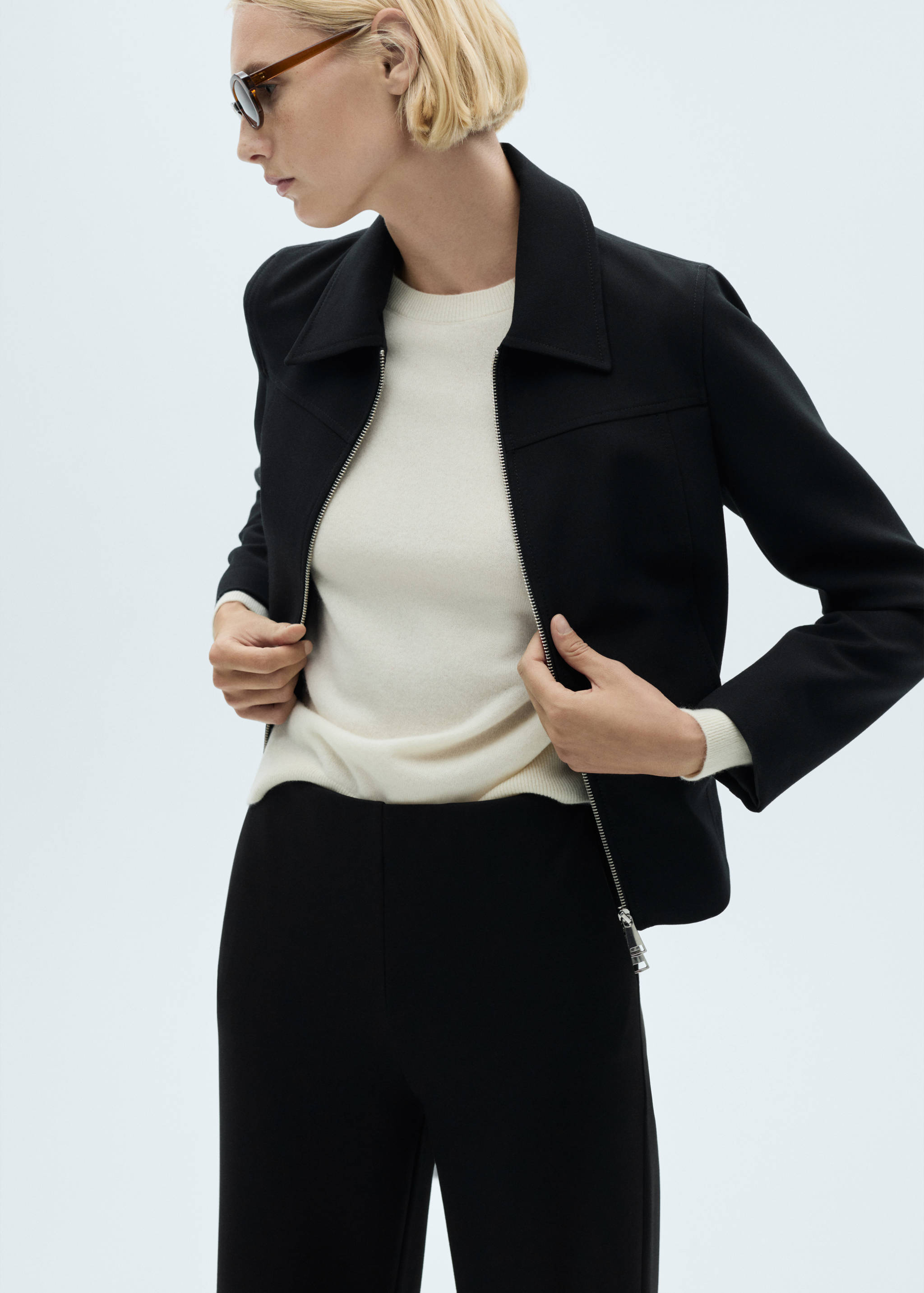 Rome-knit straight trousers - Details of the article 2