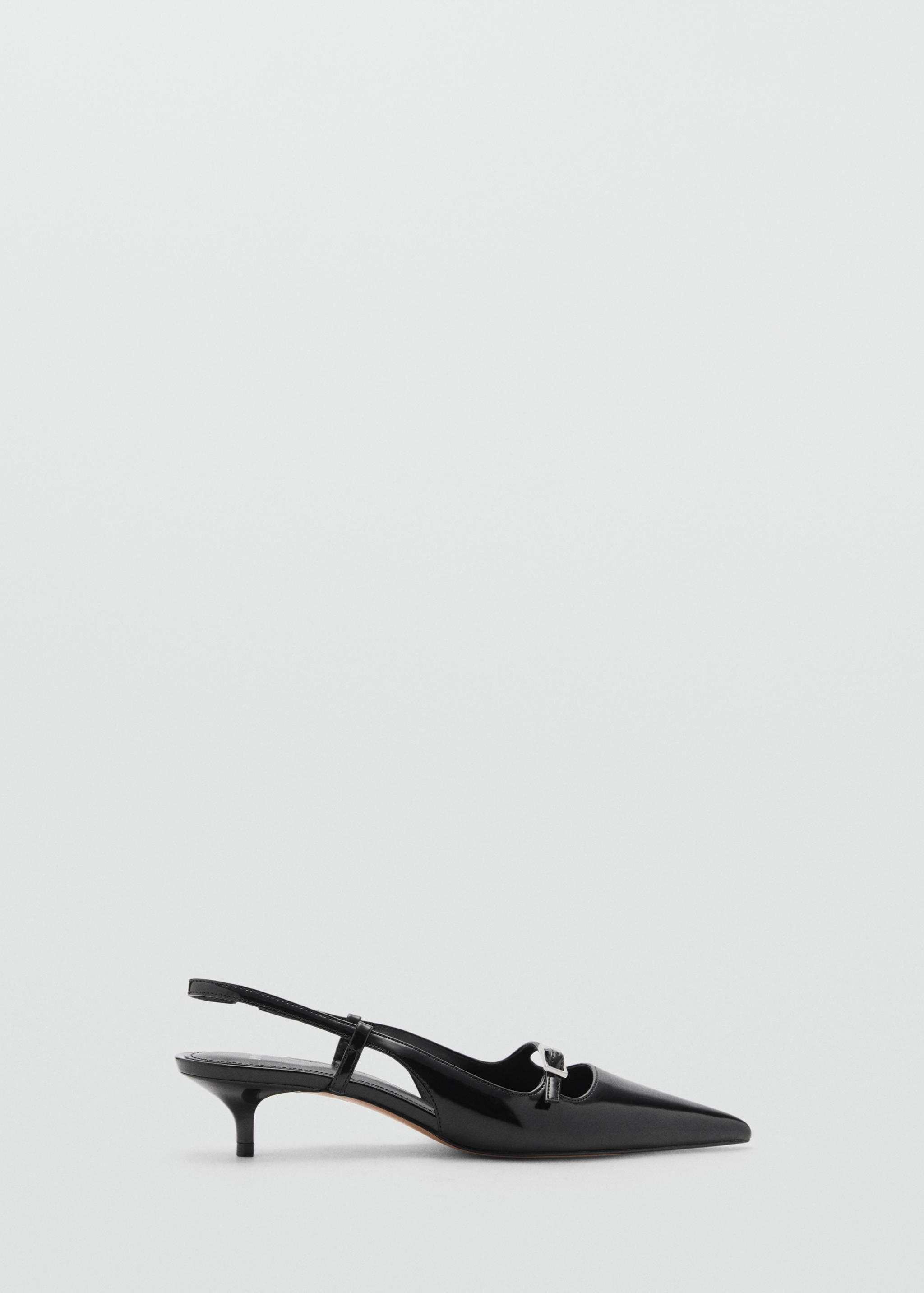 Slingback heeled shoes with buckle - Article without model