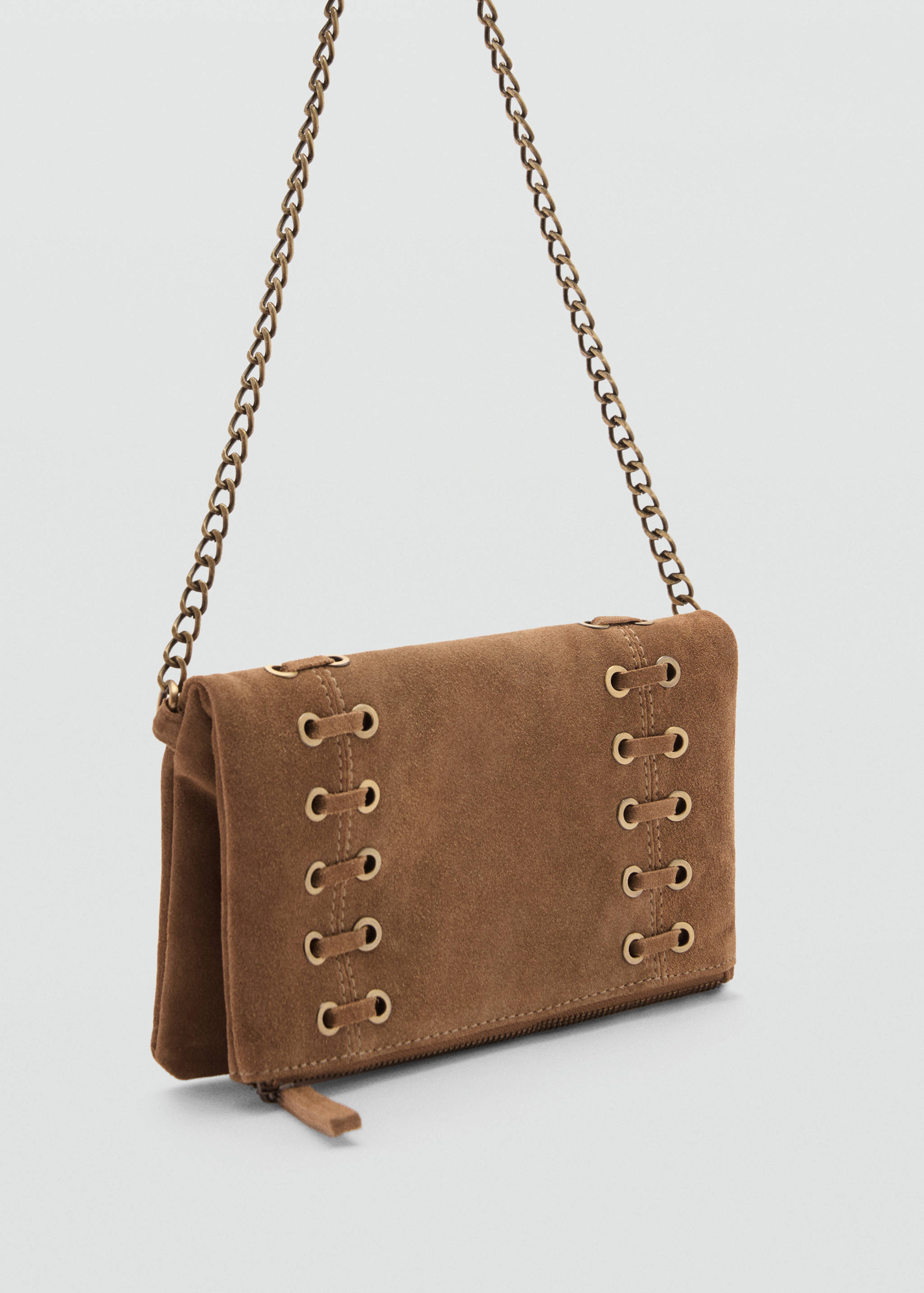 Leather envelope bag - Medium plane