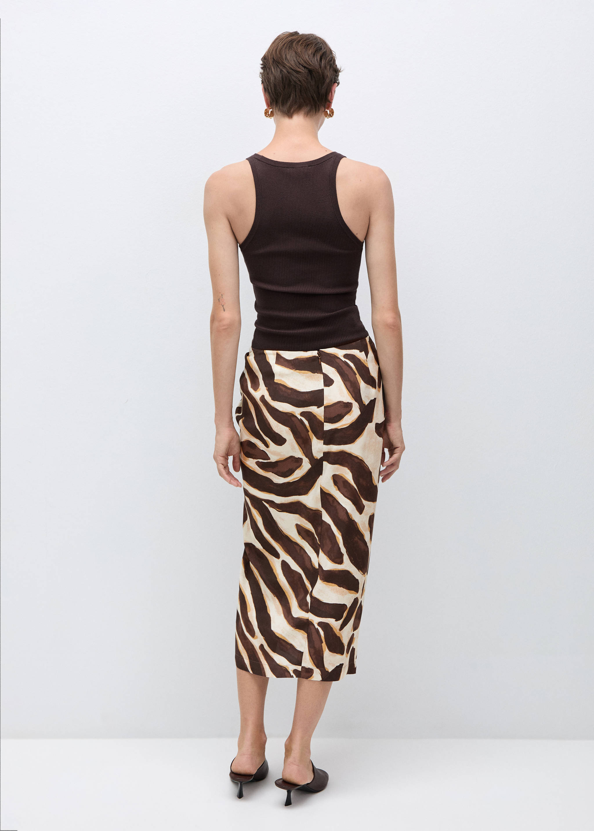 Faldilla drapejada animal print - Revers de l'article