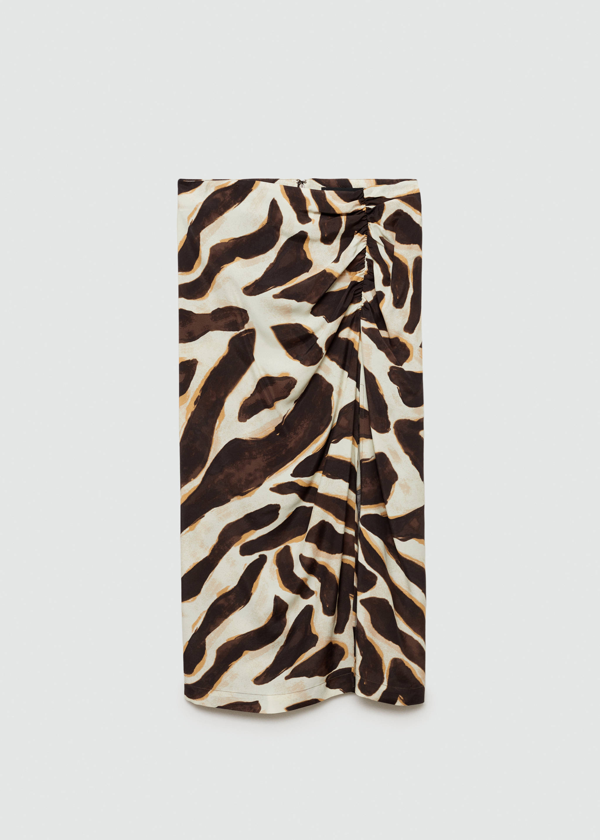 Animal-print draped skirt - Article without model
