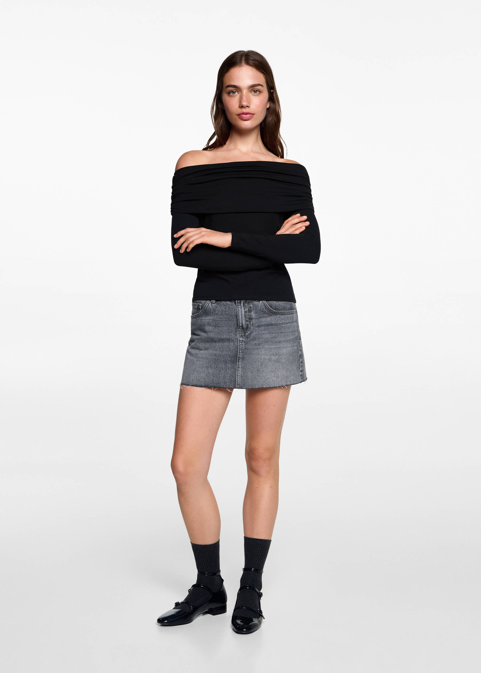Camiseta off-shoulder - Plano general