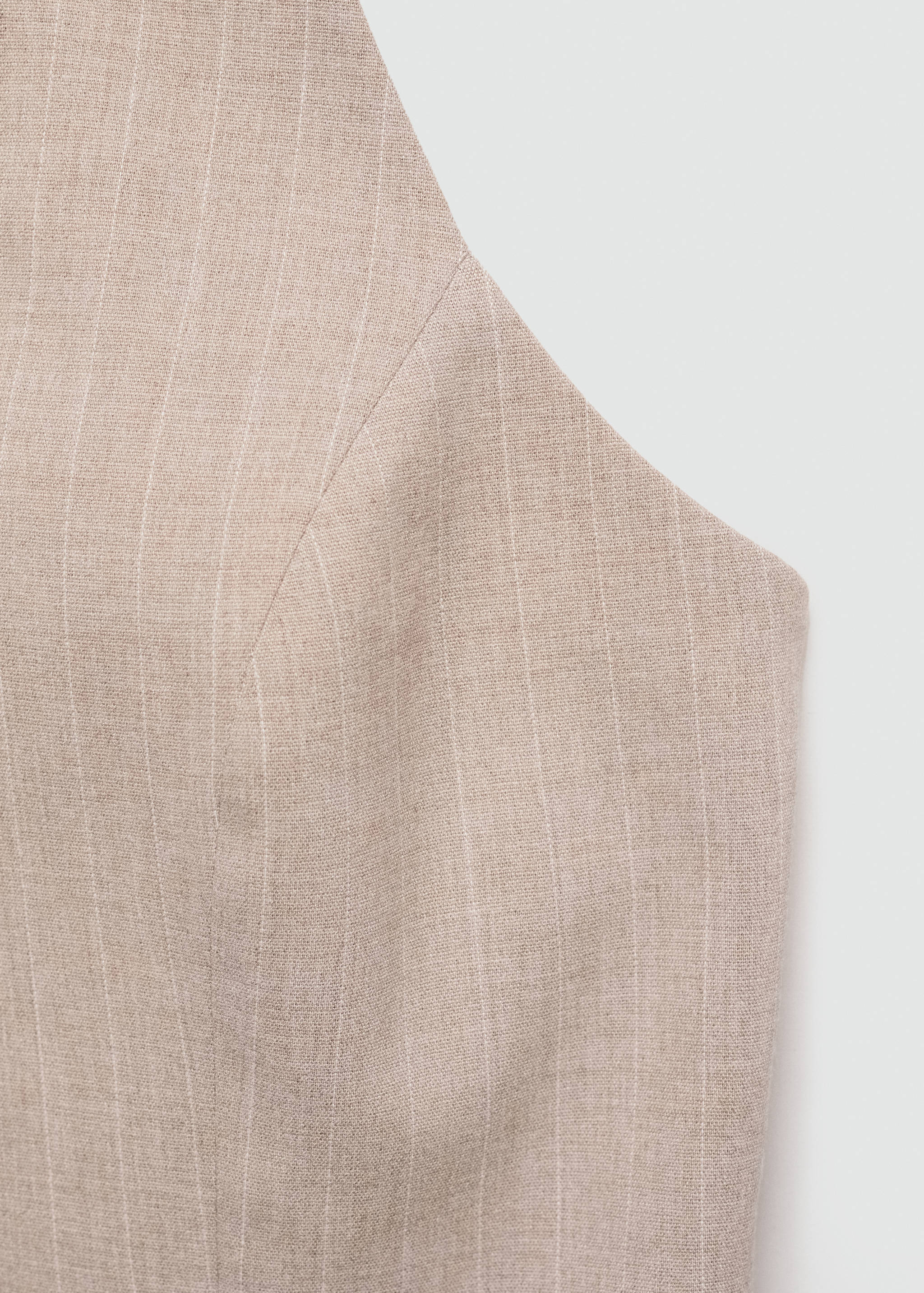 Pinstripe halter-neck waistcoat - Details of the article 0